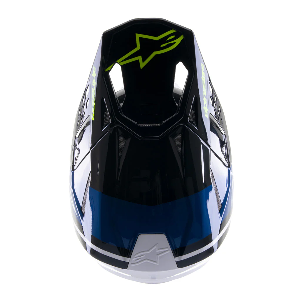 Alpinestars - S-M8 Radium Blue/White Helmet - Image 7