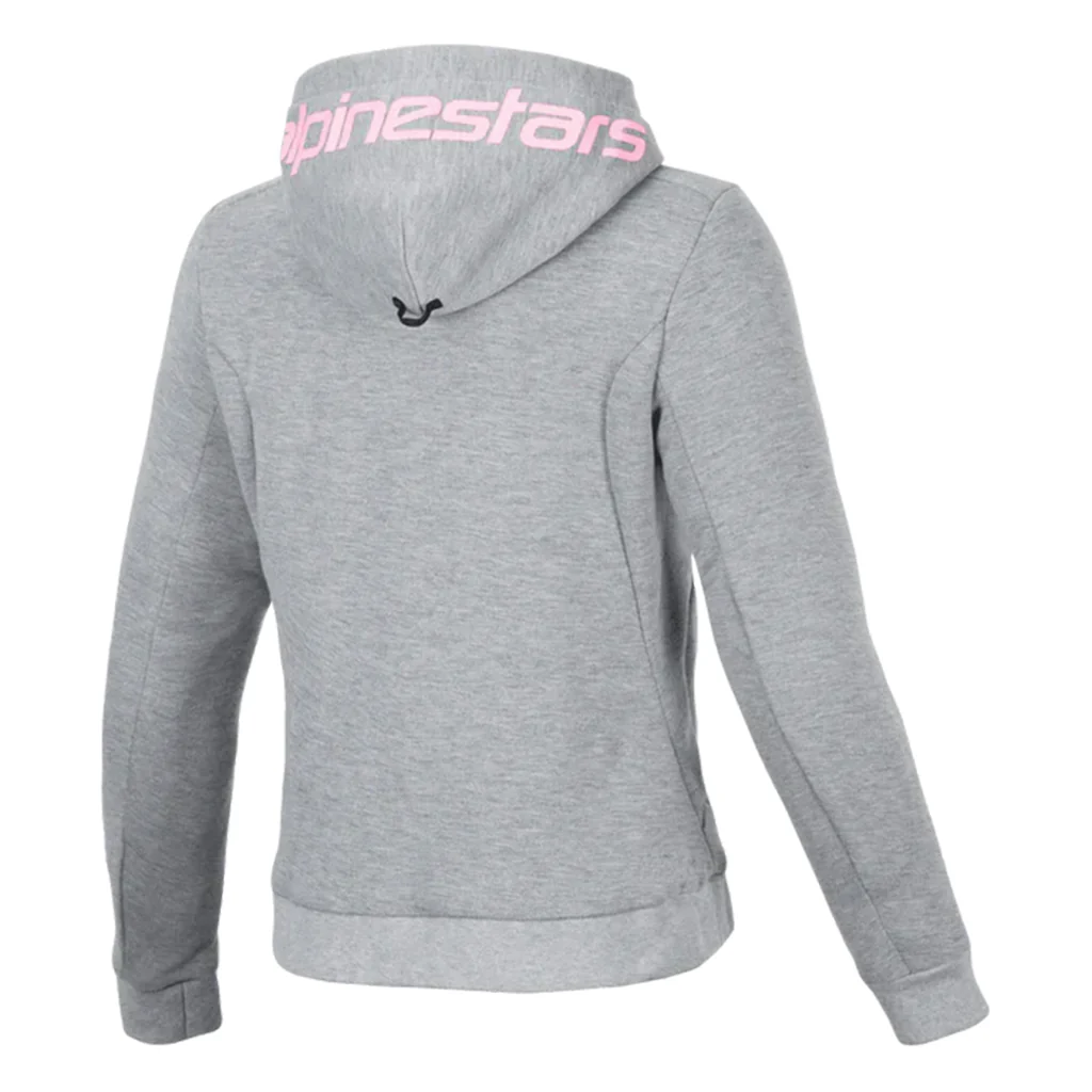 Alpinestars - Stella Chrome V2 Grey/Pink Sport Hoodie - Image 2