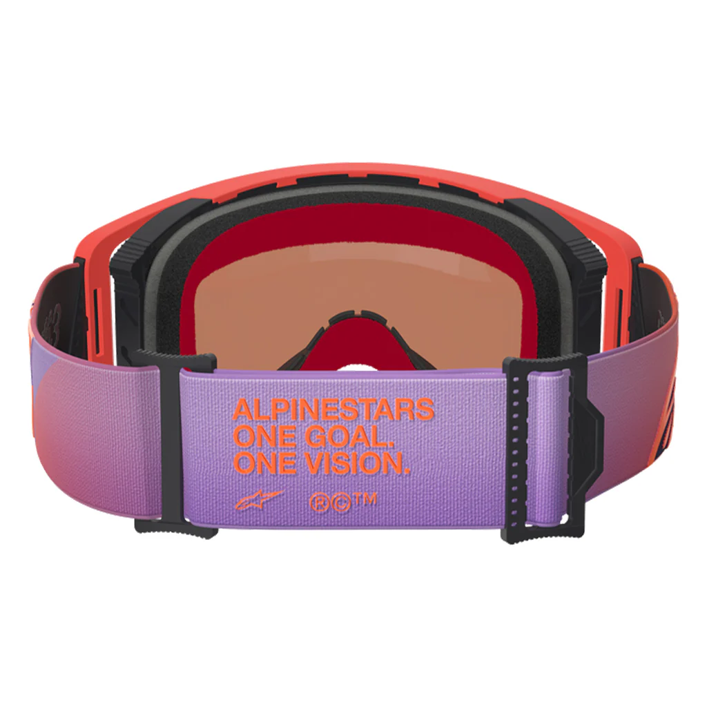 Alpinestars - Supertech Coral/Purple Corp Goggles - Image 3