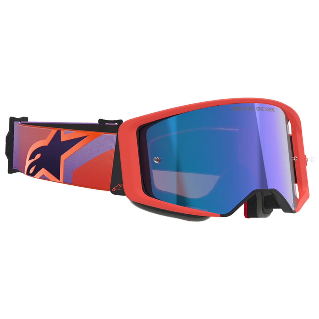 Alpinestars - Supertech Coral/Purple Corp Goggles - Image 4