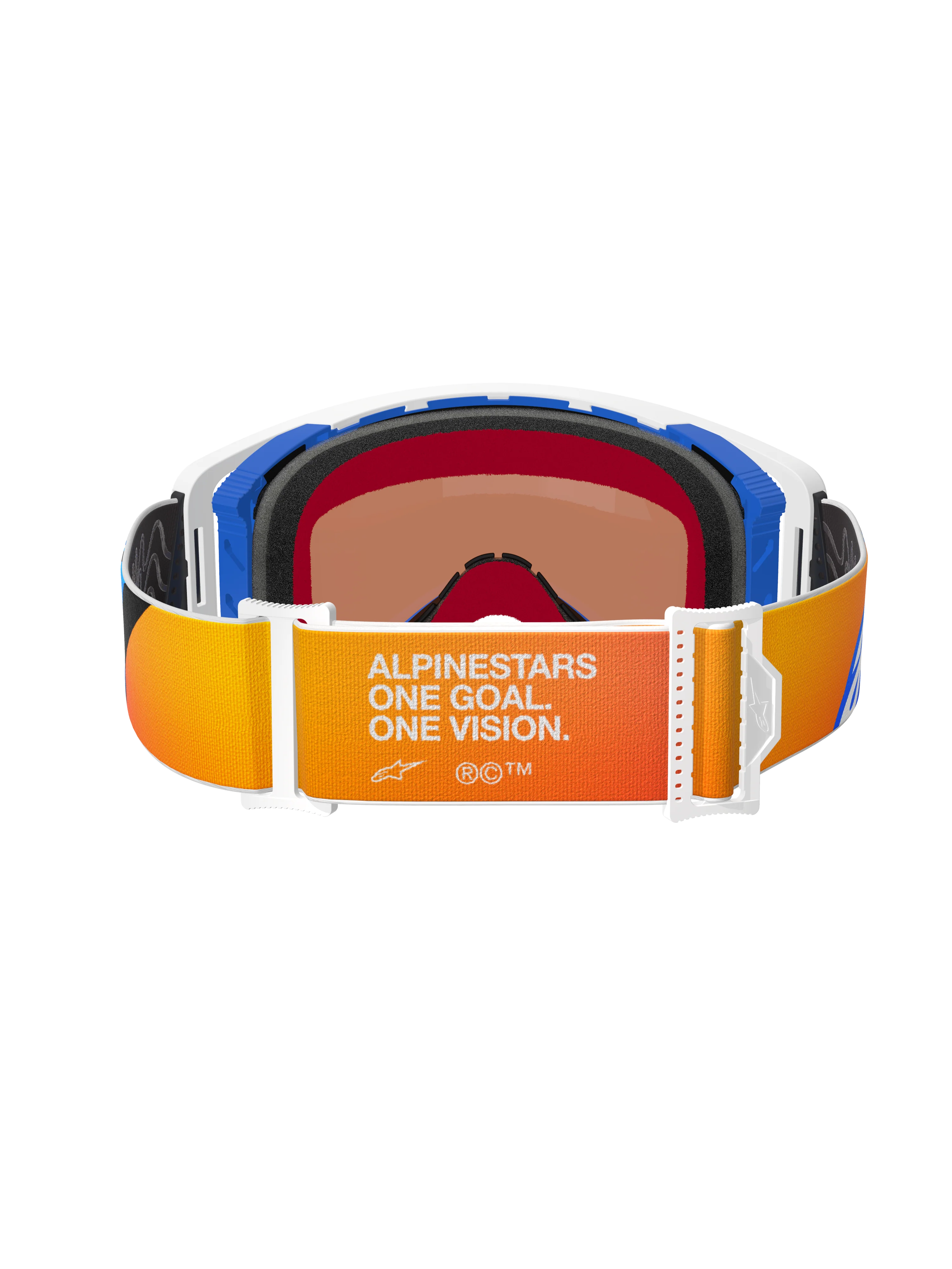 Alpinestars - Supertech Corp Bue/Orange Mirror Lens Goggle - Image 4