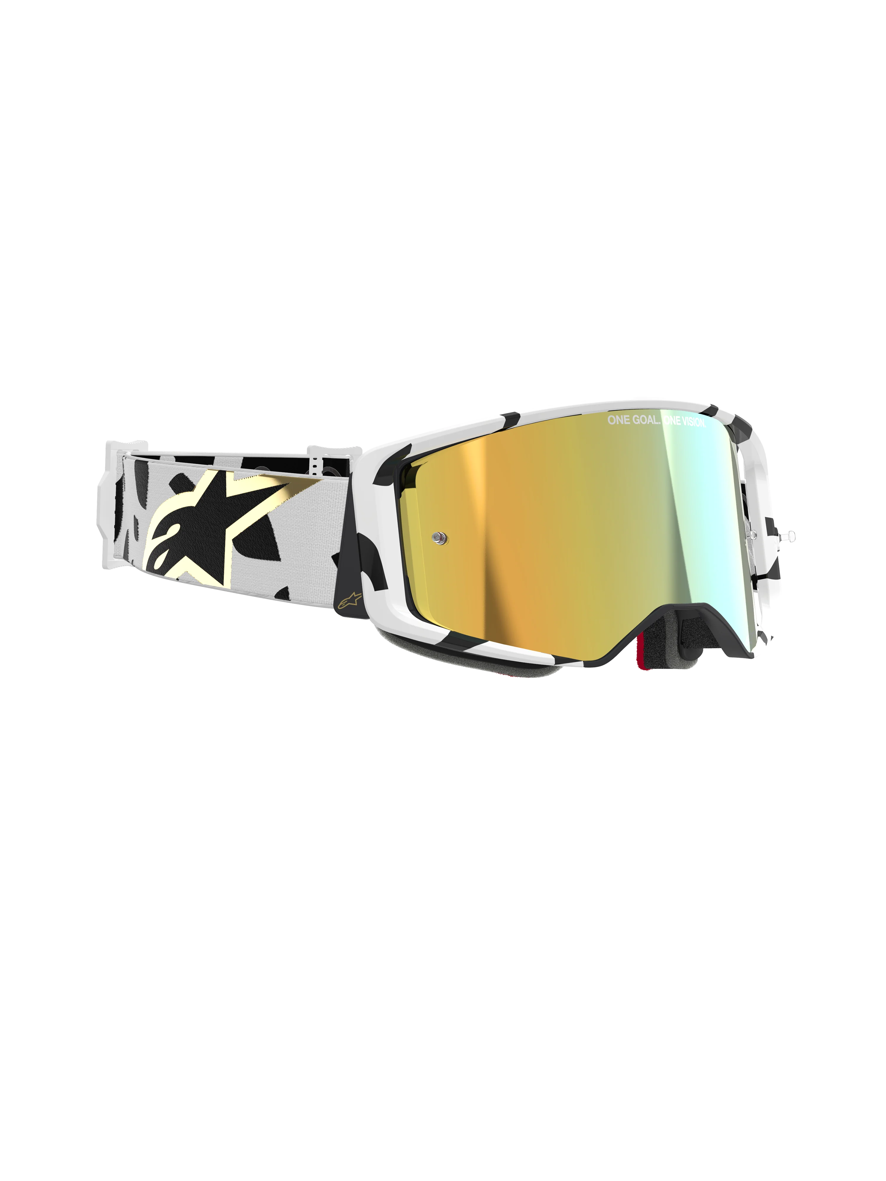 Alpinestars - Supertech Corp White/Gold Mirror Lens Goggle - Image 2