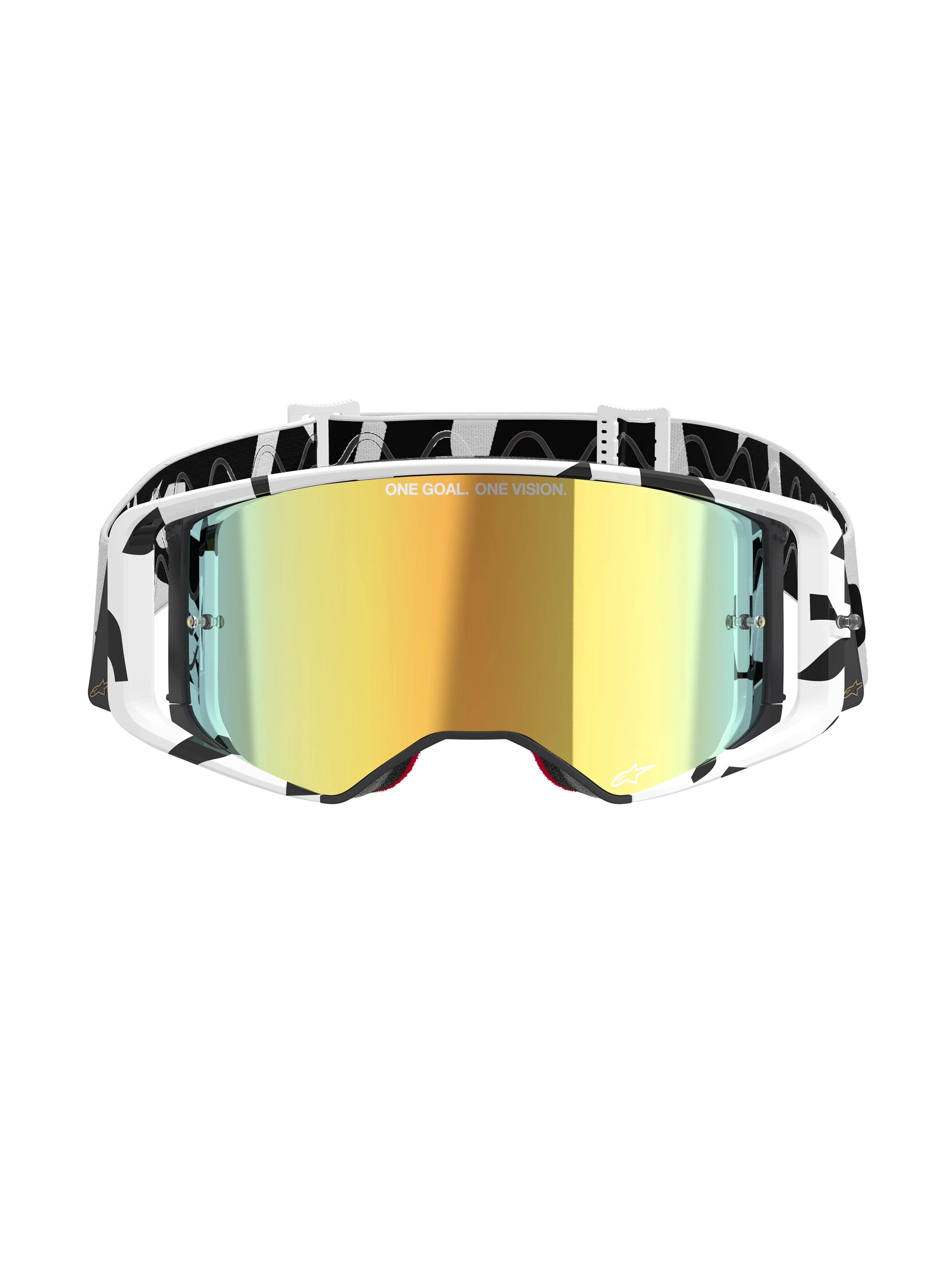 Alpinestars - Supertech Corp White/Gold Mirror Lens Goggle - Image 3
