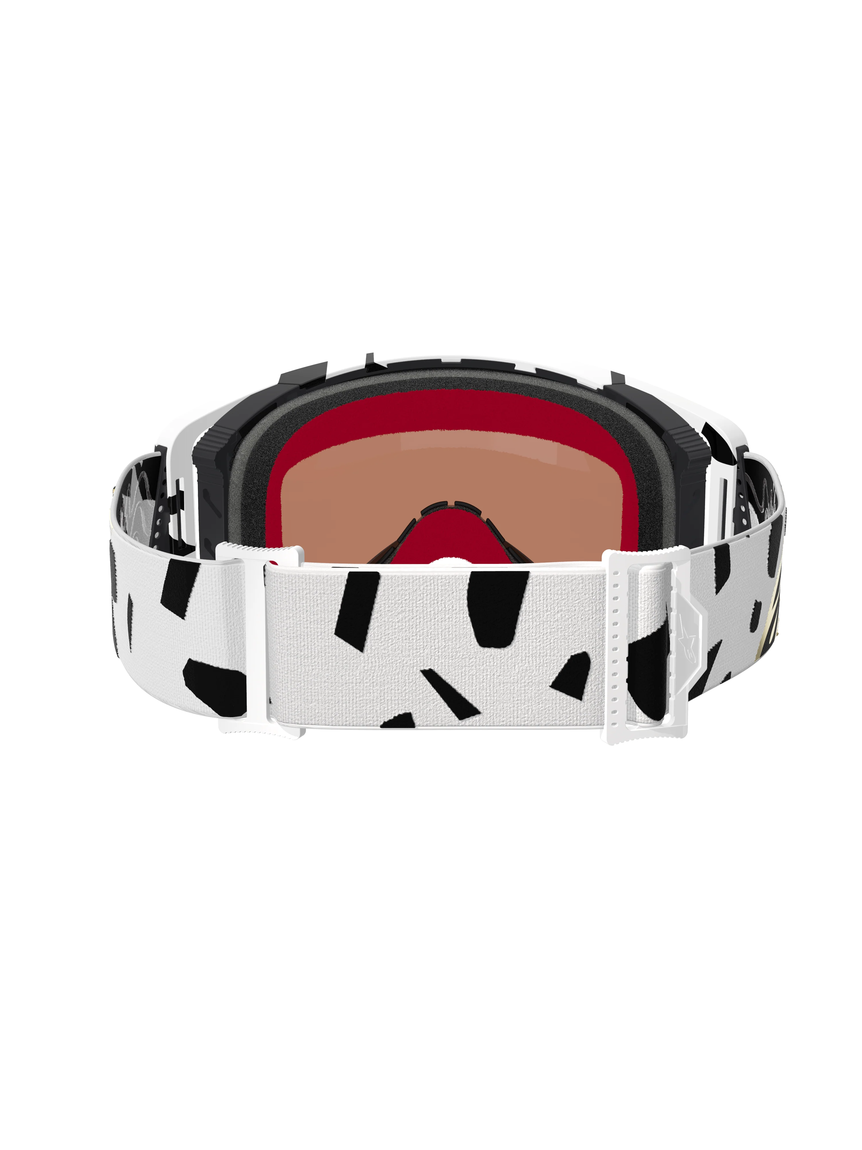 Alpinestars - Supertech Corp White/Gold Mirror Lens Goggle - Image 4