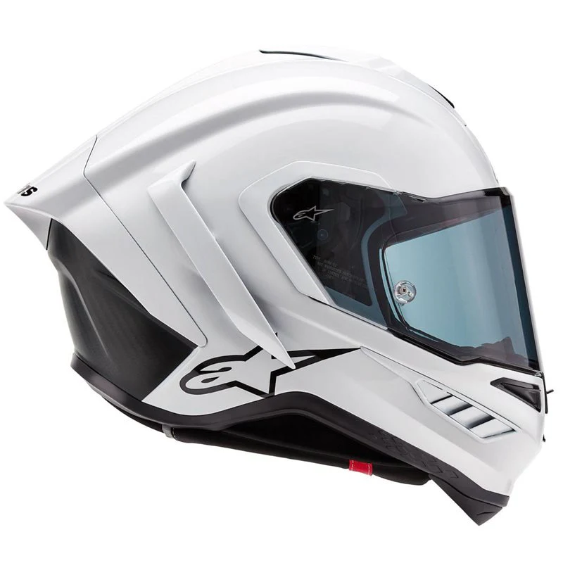 Alpinestars - Supertech SR10 Solid White/Black Helmet - Image 3