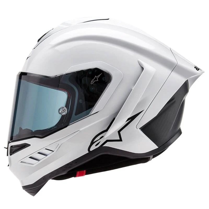 Alpinestars - Supertech SR10 Solid White/Black Helmet - Image 4