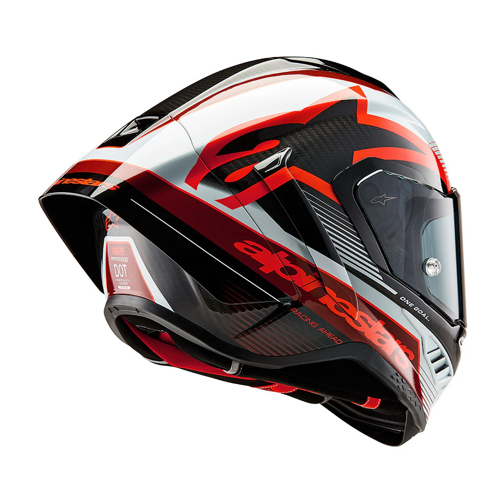 Alpinestars - Supertech SR10 Team Black Carbon Red White Helmet - Image 3