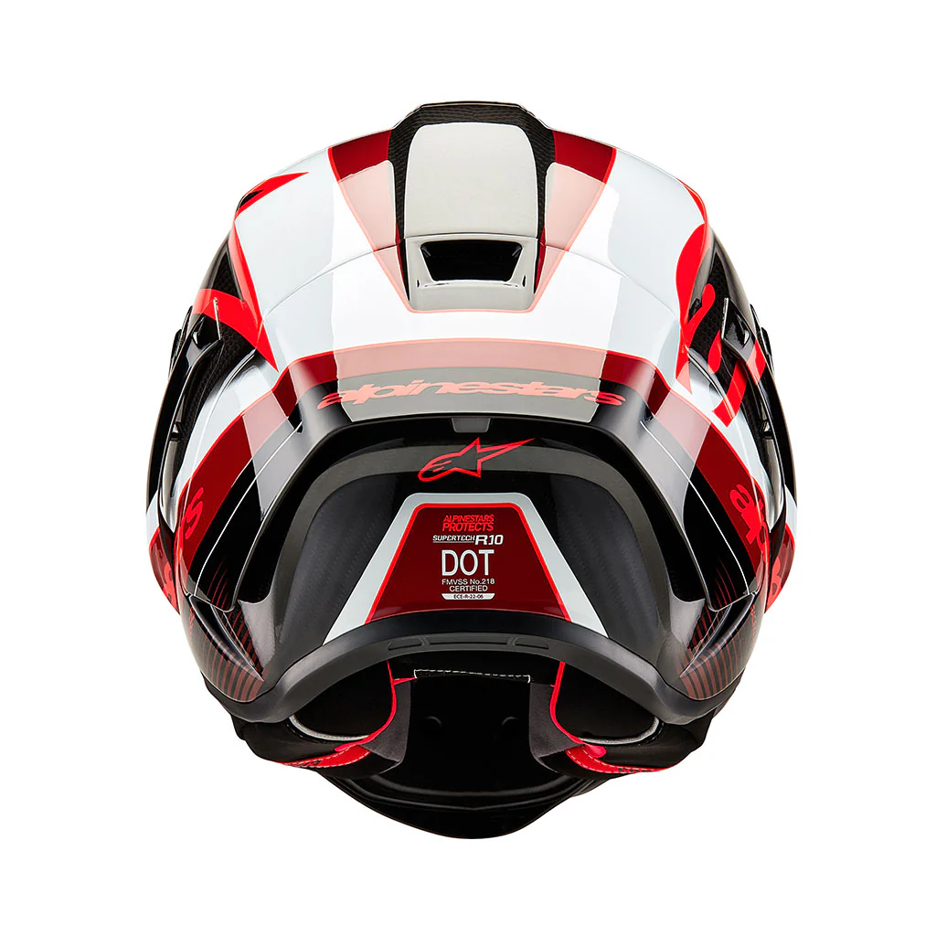Alpinestars - Supertech SR10 Team Black Carbon Red White Helmet - Image 6