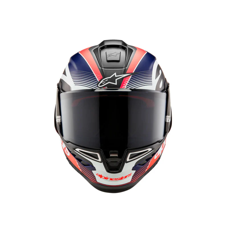 Alpinestars - Supertech R10 Team Black/Red/Fluro Carbon Helmet - Image 2