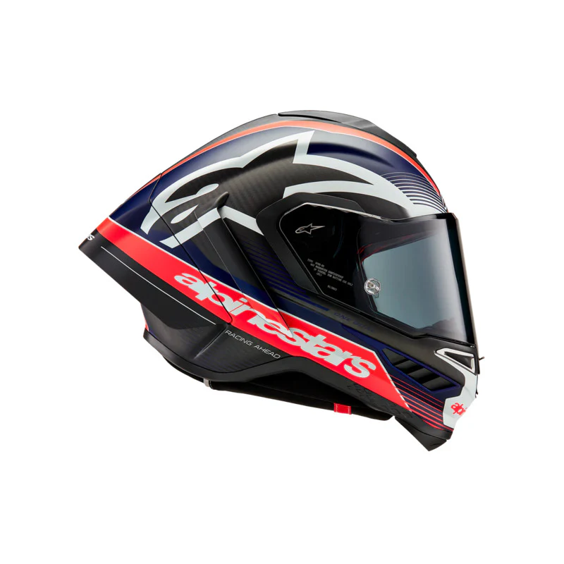 Alpinestars - Supertech R10 Team Black/Red/Fluro Carbon Helmet - Image 3
