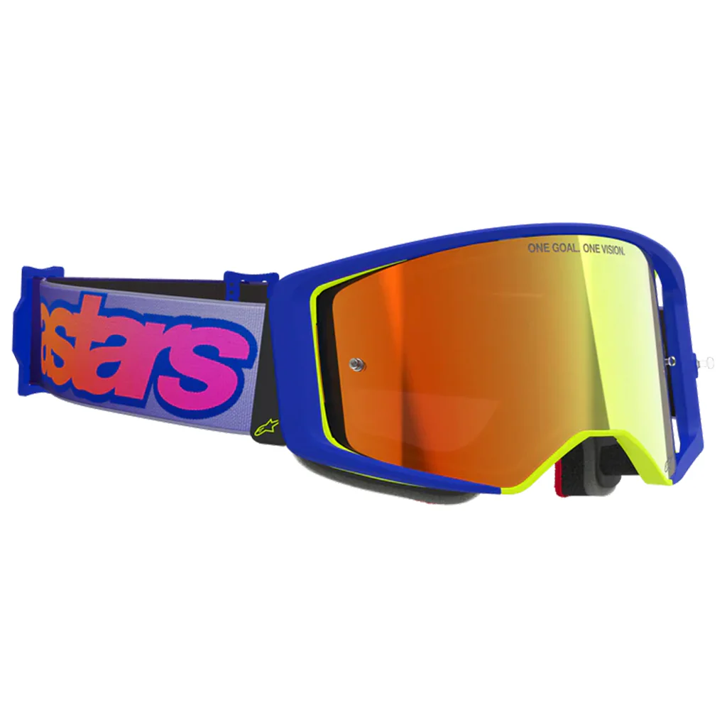 Alpinestars - Supertech Vista Blue/Yellow/Purple Goggles - Image 2