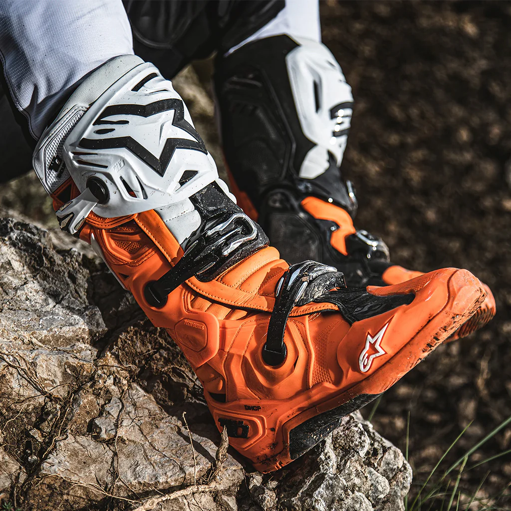 Alpinestars - Tech 10 Enduro Orange Black White Boots - Image 9