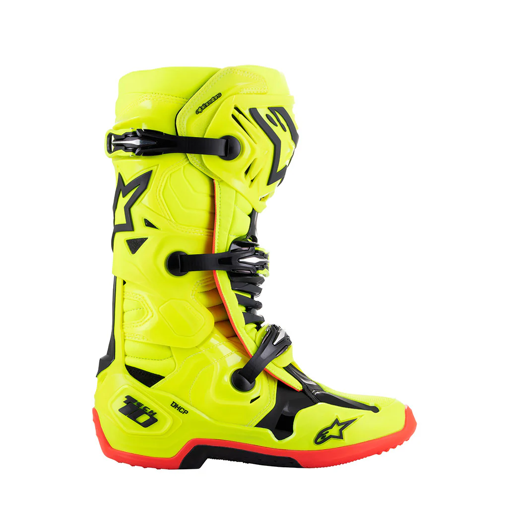 Alpinestars - Tech 10 Fluro Yellow/Black/Red MX Boots - Image 2