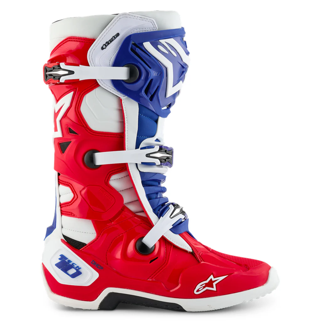 Alpinestars - Tech 10 LE Fortitude White/Red/Blue Boots - Image 4