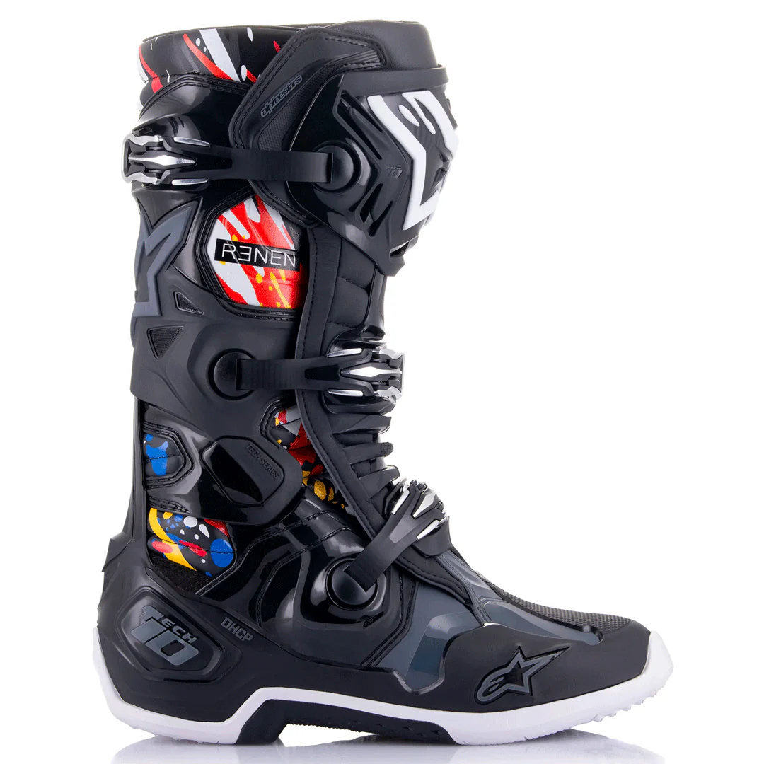 Alpinestars - Tech 10 Renen LE Black/Multi MX Boot - Image 2