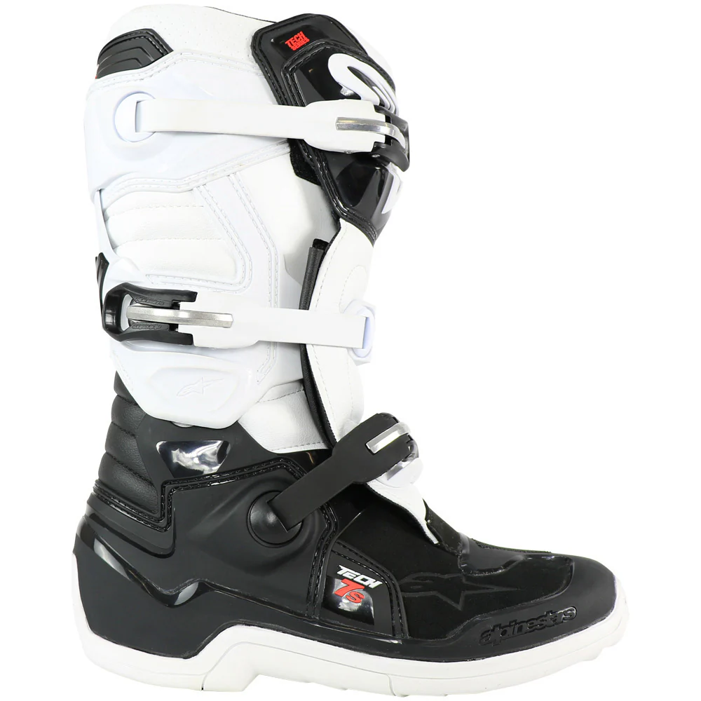 Alpinestars - Tech 7s Black/White Youth MX Boots - Image 3