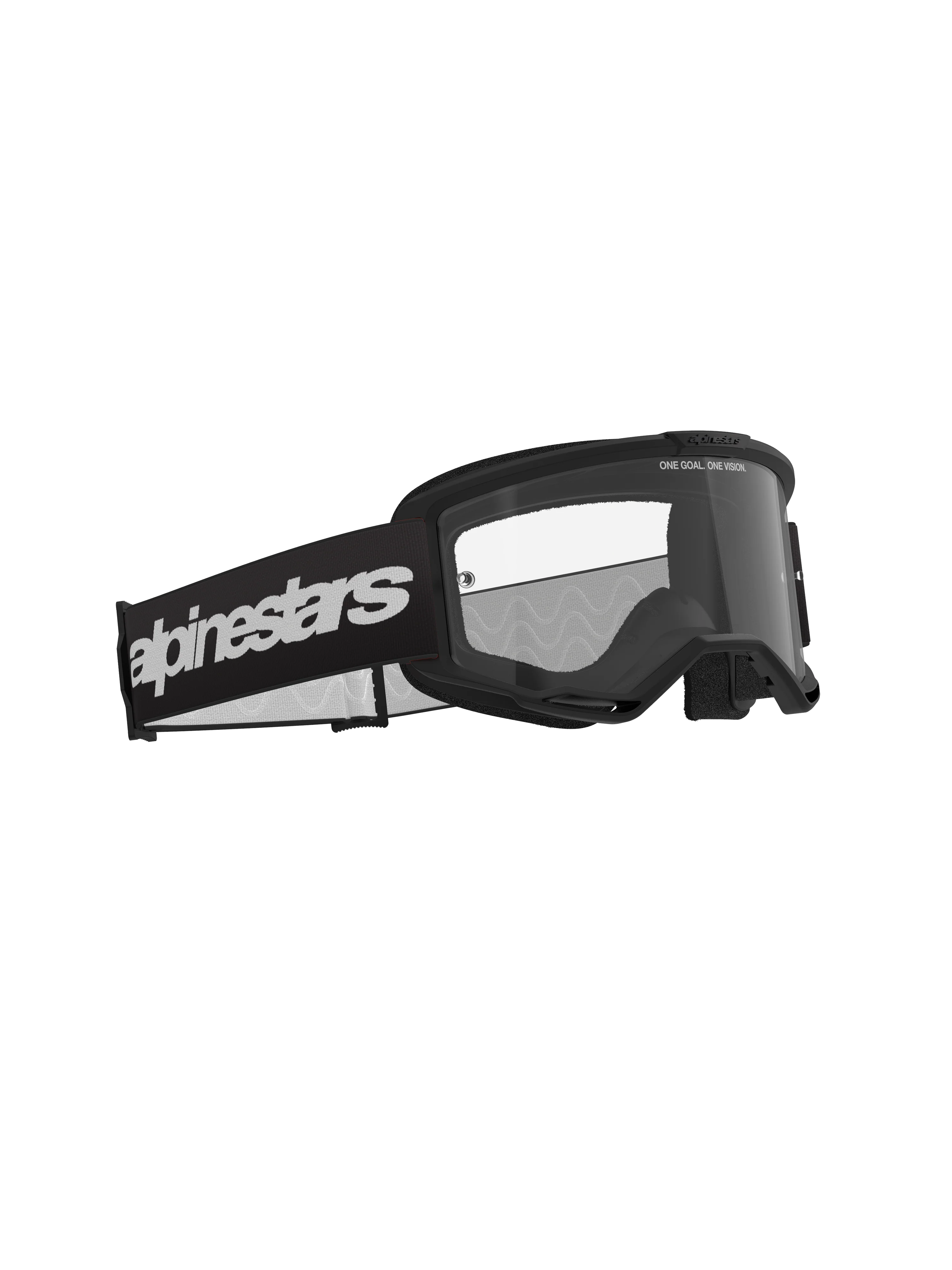 Alpinestars - Vision 3 Wordmark Black Clear Lens Goggle - Image 2
