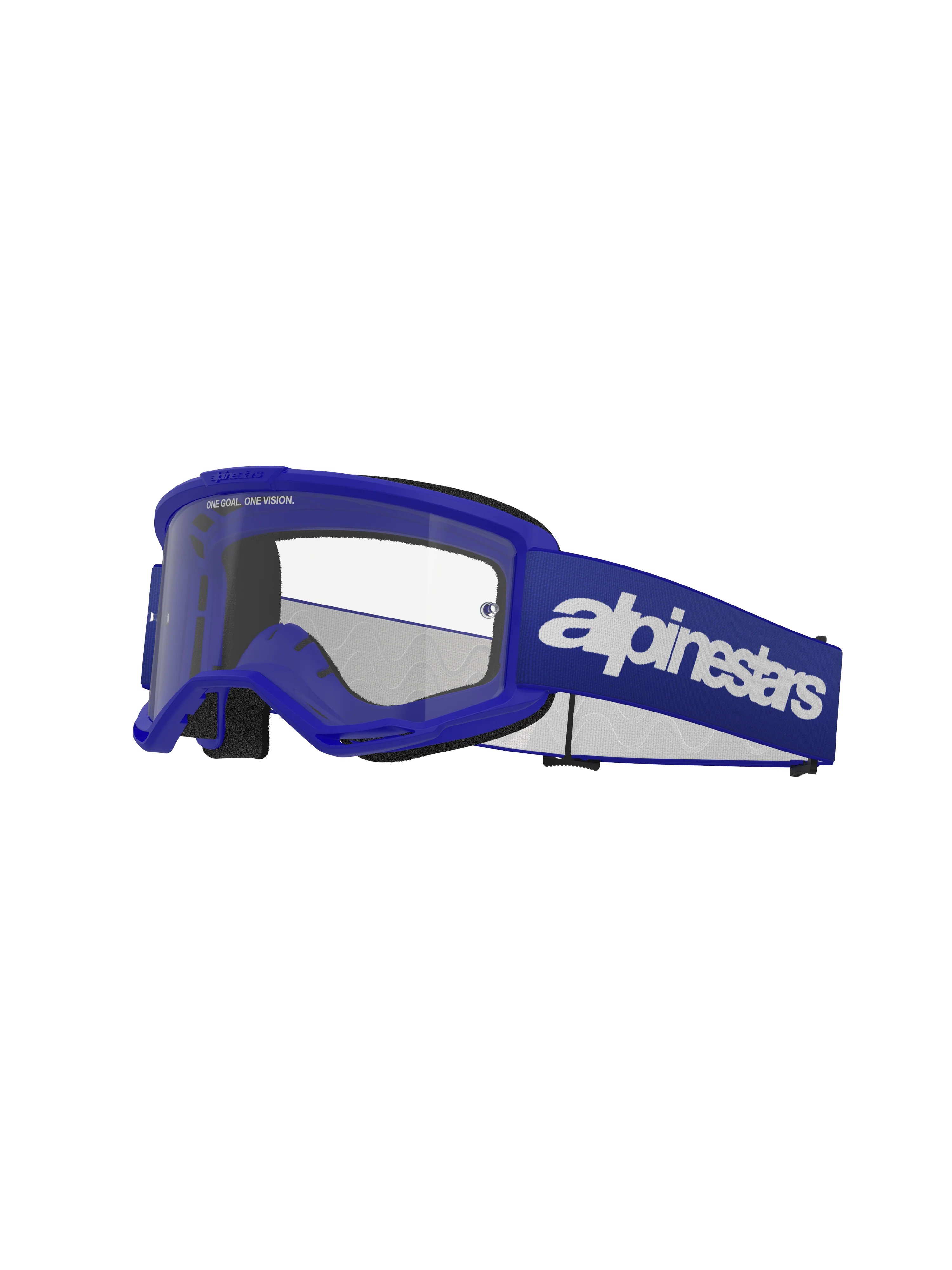 Alpinestars - Vision 3 Wordmark Blue Clear Lens Goggle