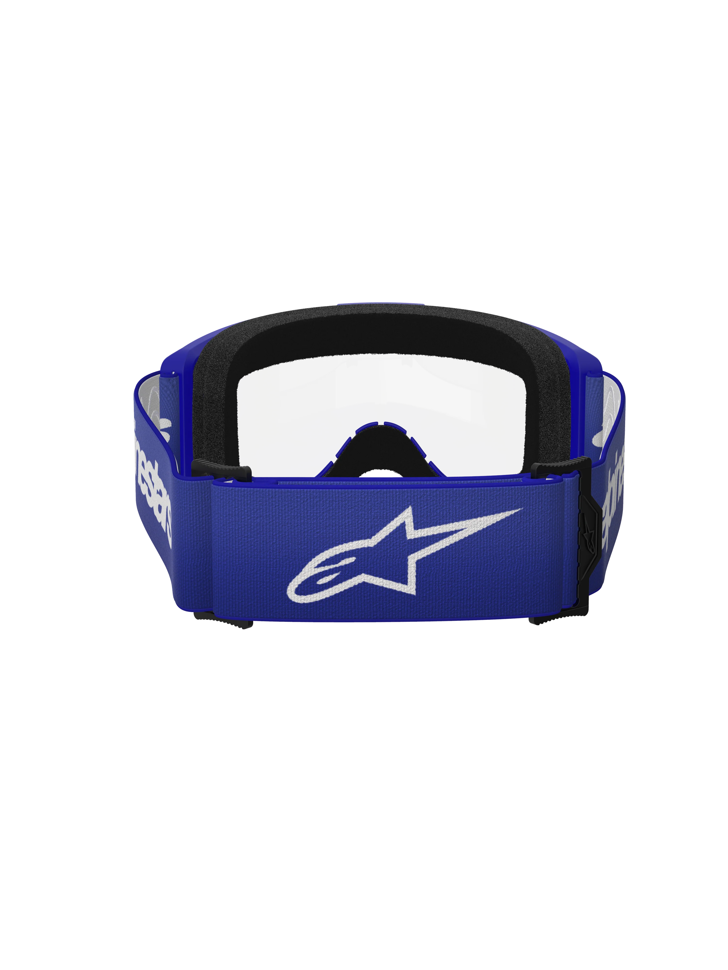 Alpinestars - Vision 3 Wordmark Blue Clear Lens Goggle - Image 4