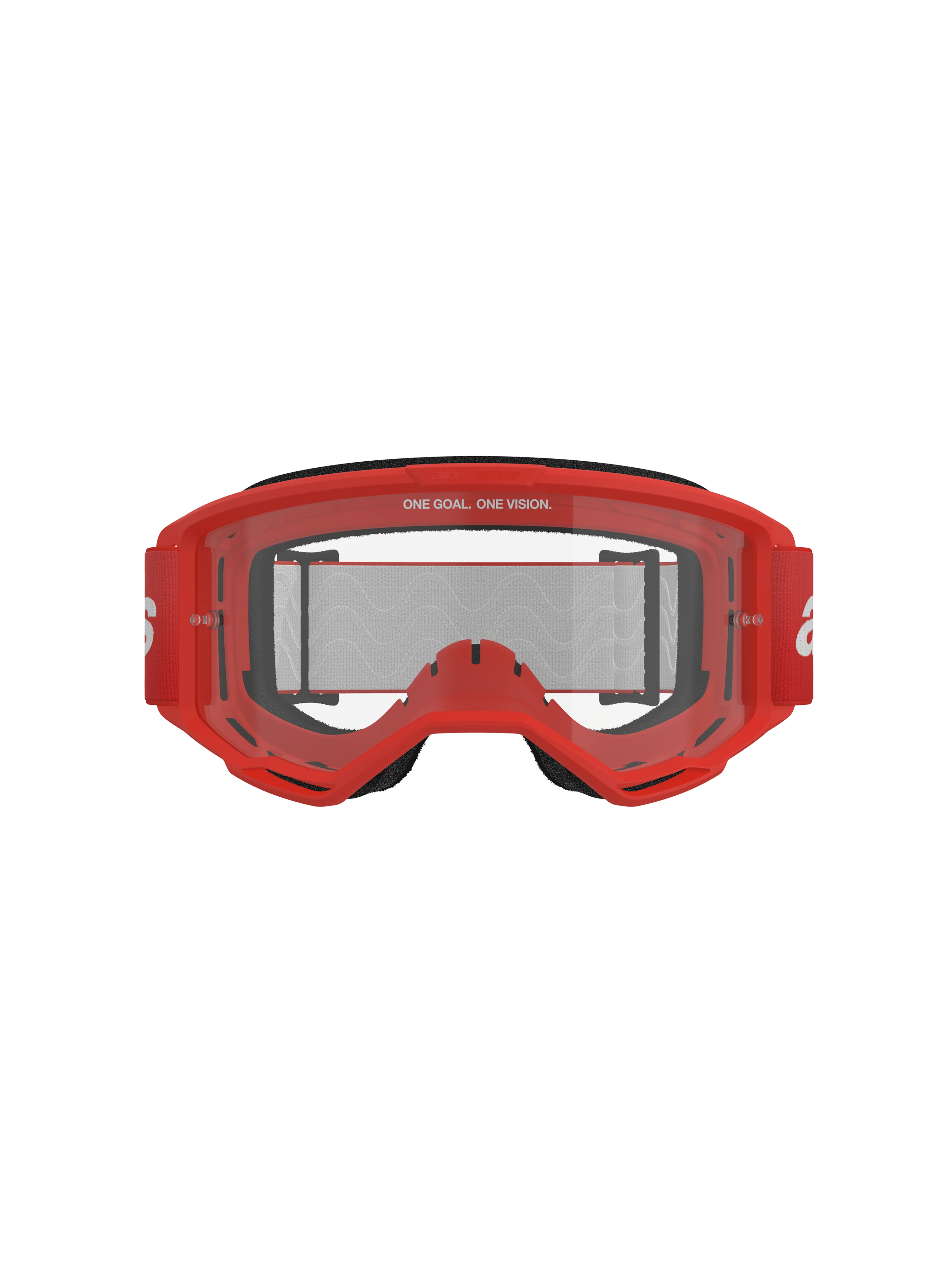 Alpinestars - Vision 3 Wordmark Red Clear Lens Goggle - Image 3