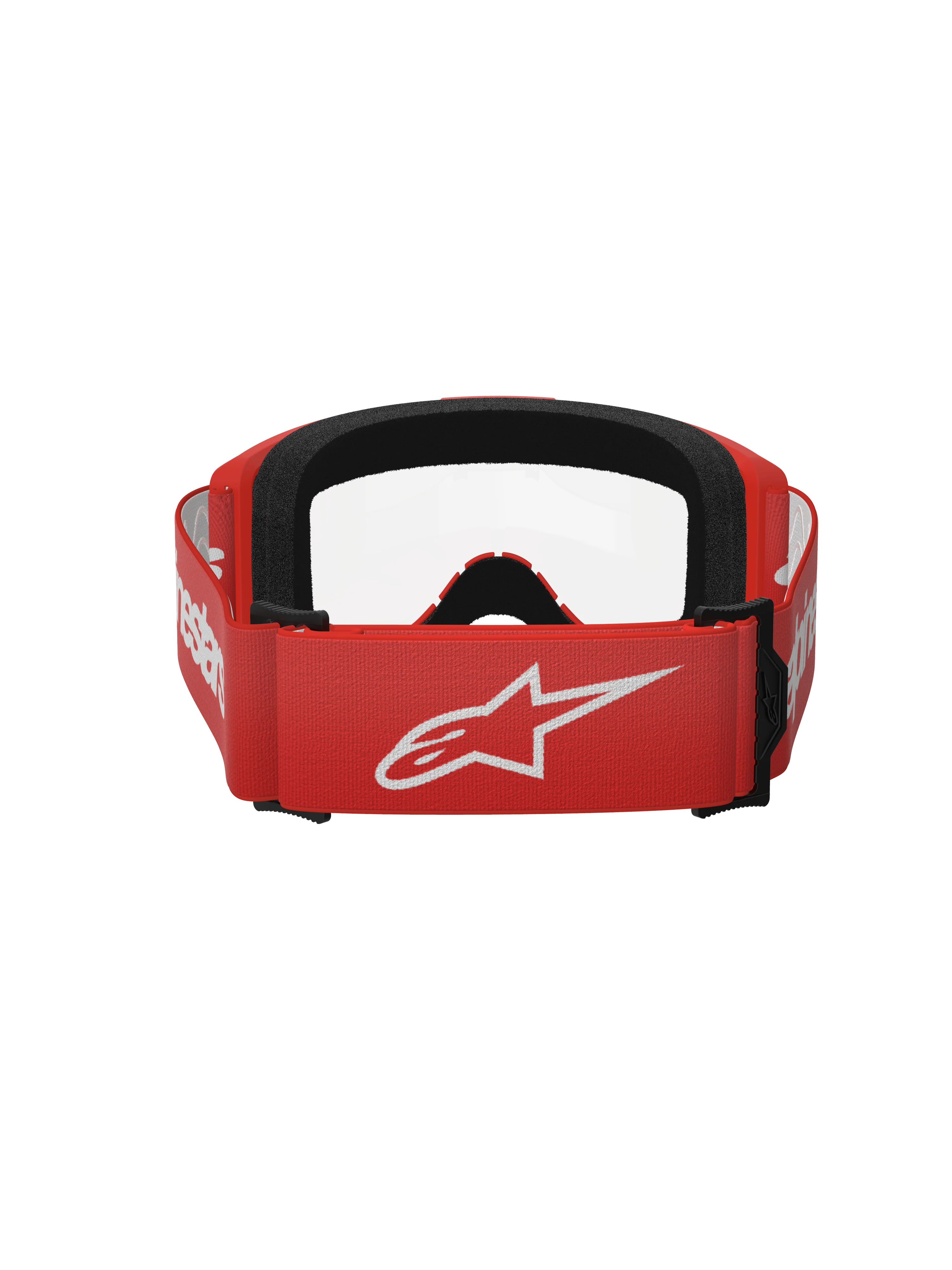 Alpinestars - Vision 3 Wordmark Red Clear Lens Goggle - Image 4