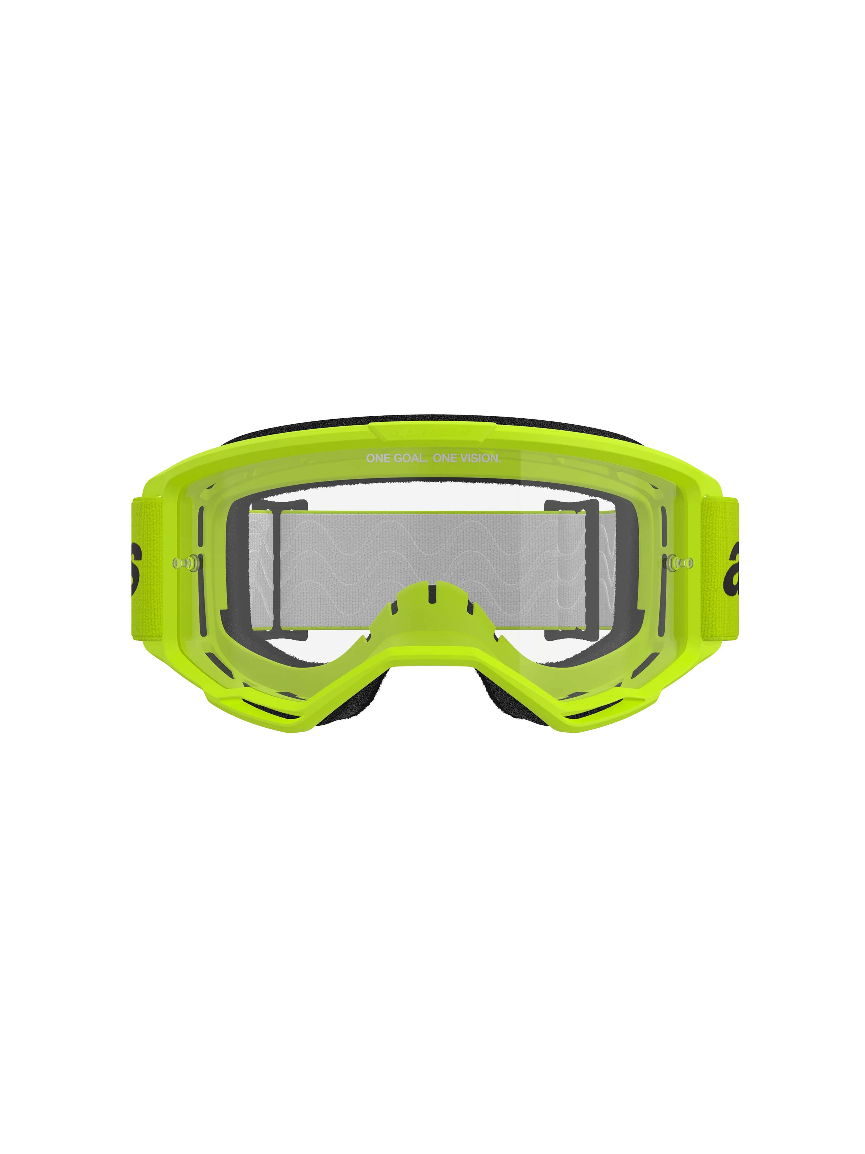 Alpinestars - Vision 3 Wordmark Yellow Clear Lens Goggle - Image 3