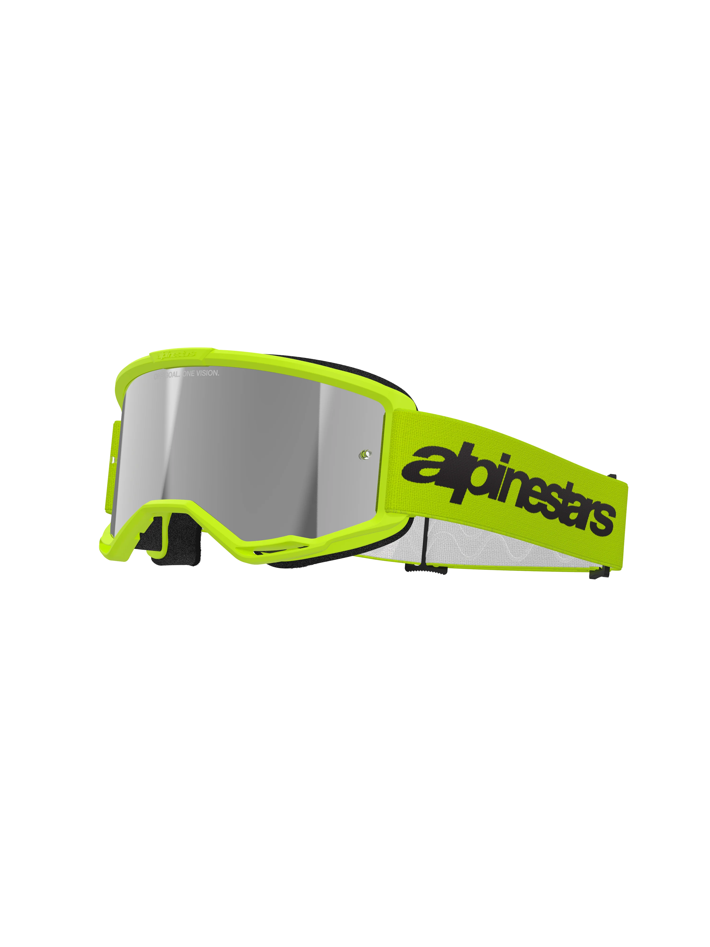 Alpinestars - Vision 3 Wordmark Yellow Mirror Lens Goggle