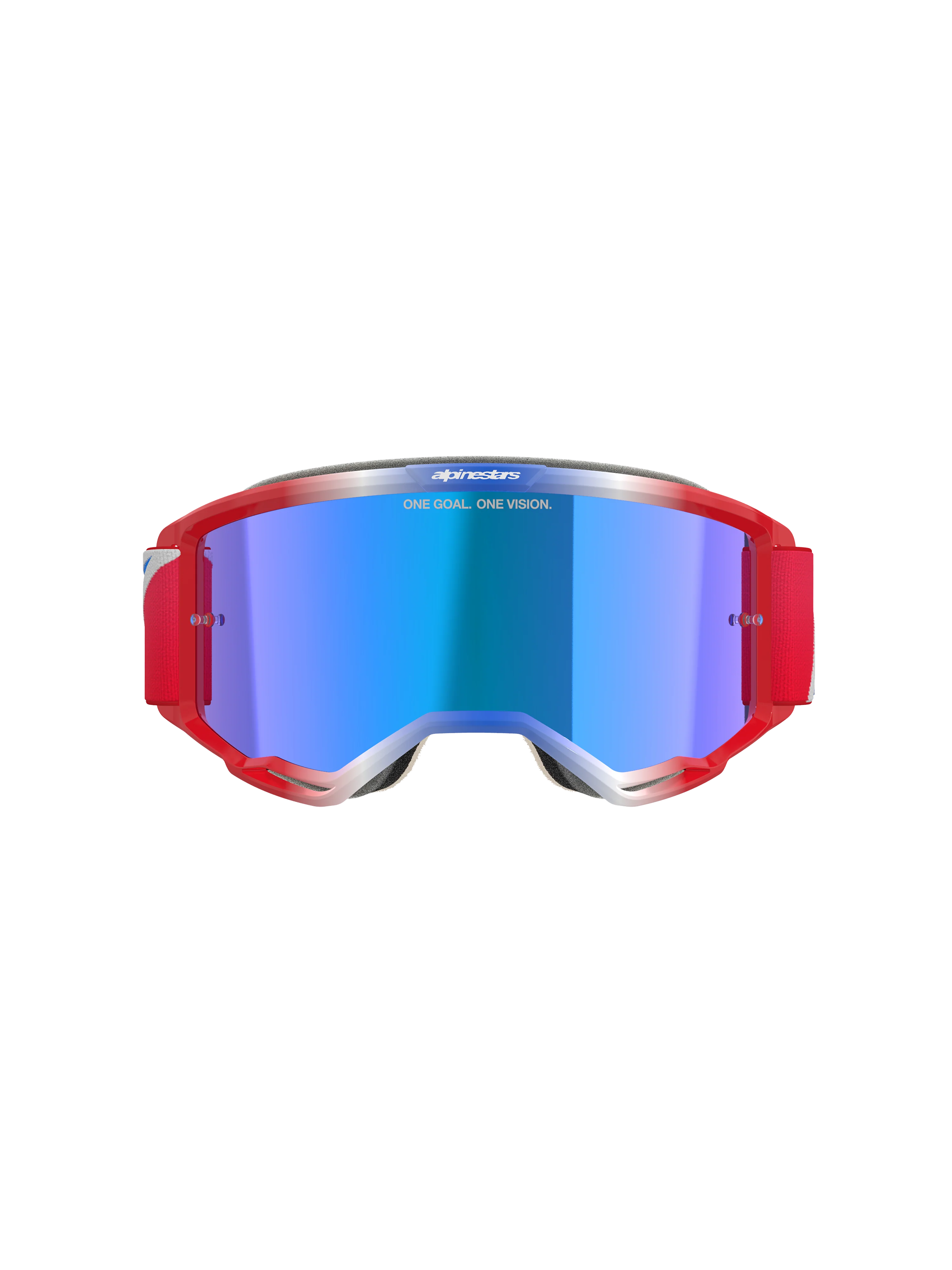 Alpinestars - Vision 5 Corp Red/White/Blue Mirror Lens Goggle - Image 3