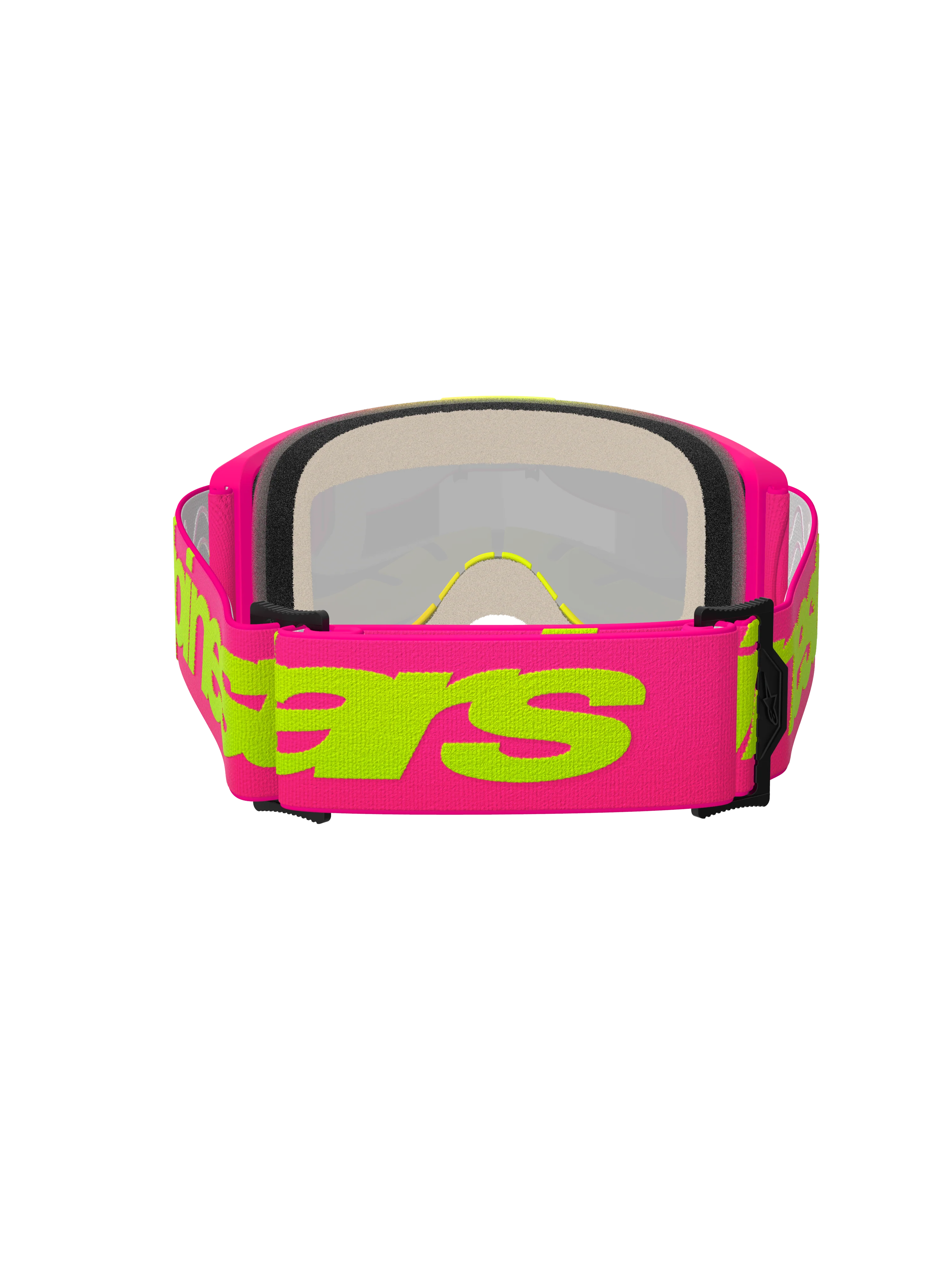 Alpinestars - Vision 5 Wordmark Pink/Yellow Mirror Lens Goggle - Image 4