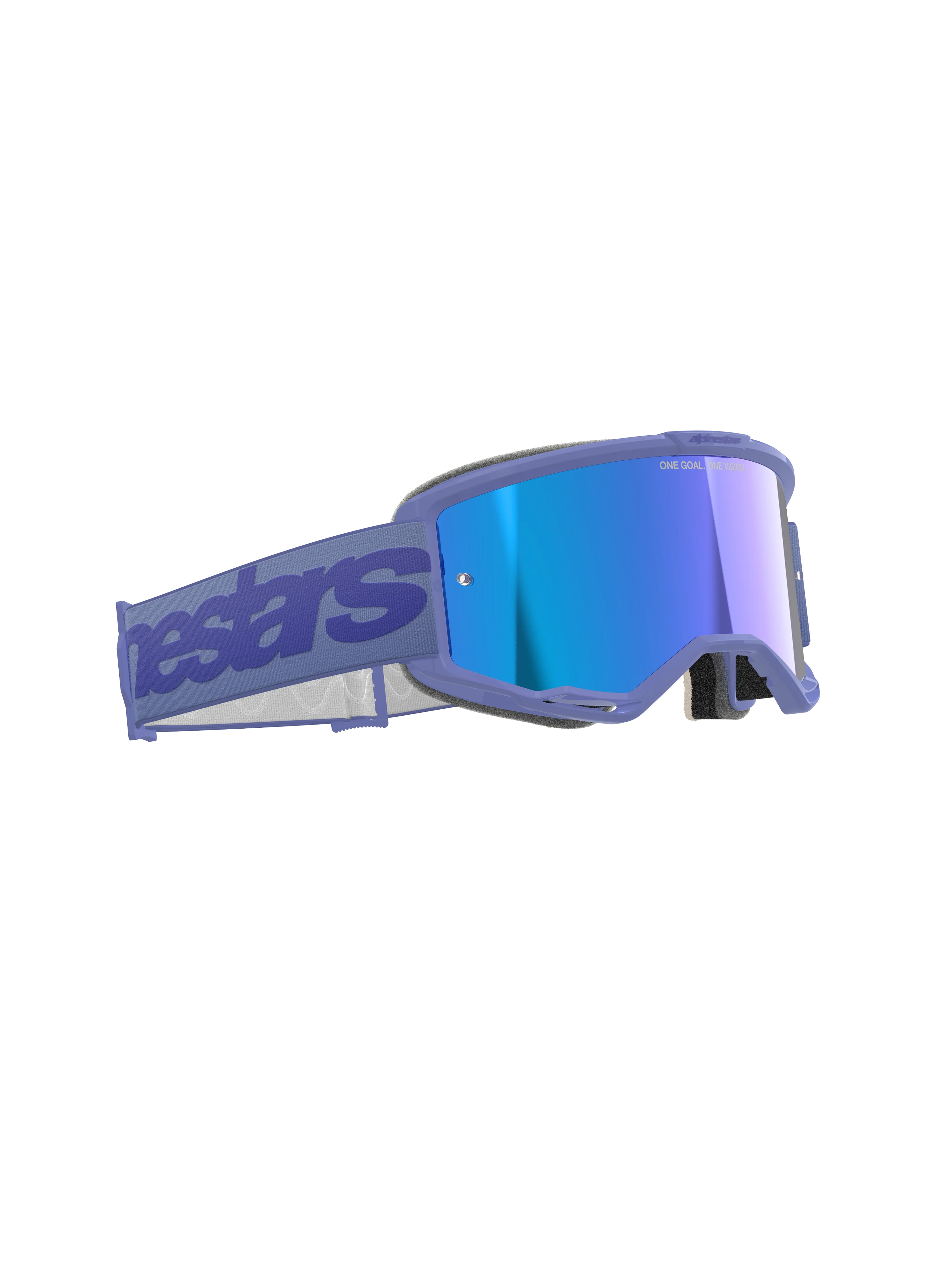 Alpinestars - Vision 5 Wordmark Purple Mirror Lens Goggle - Image 2