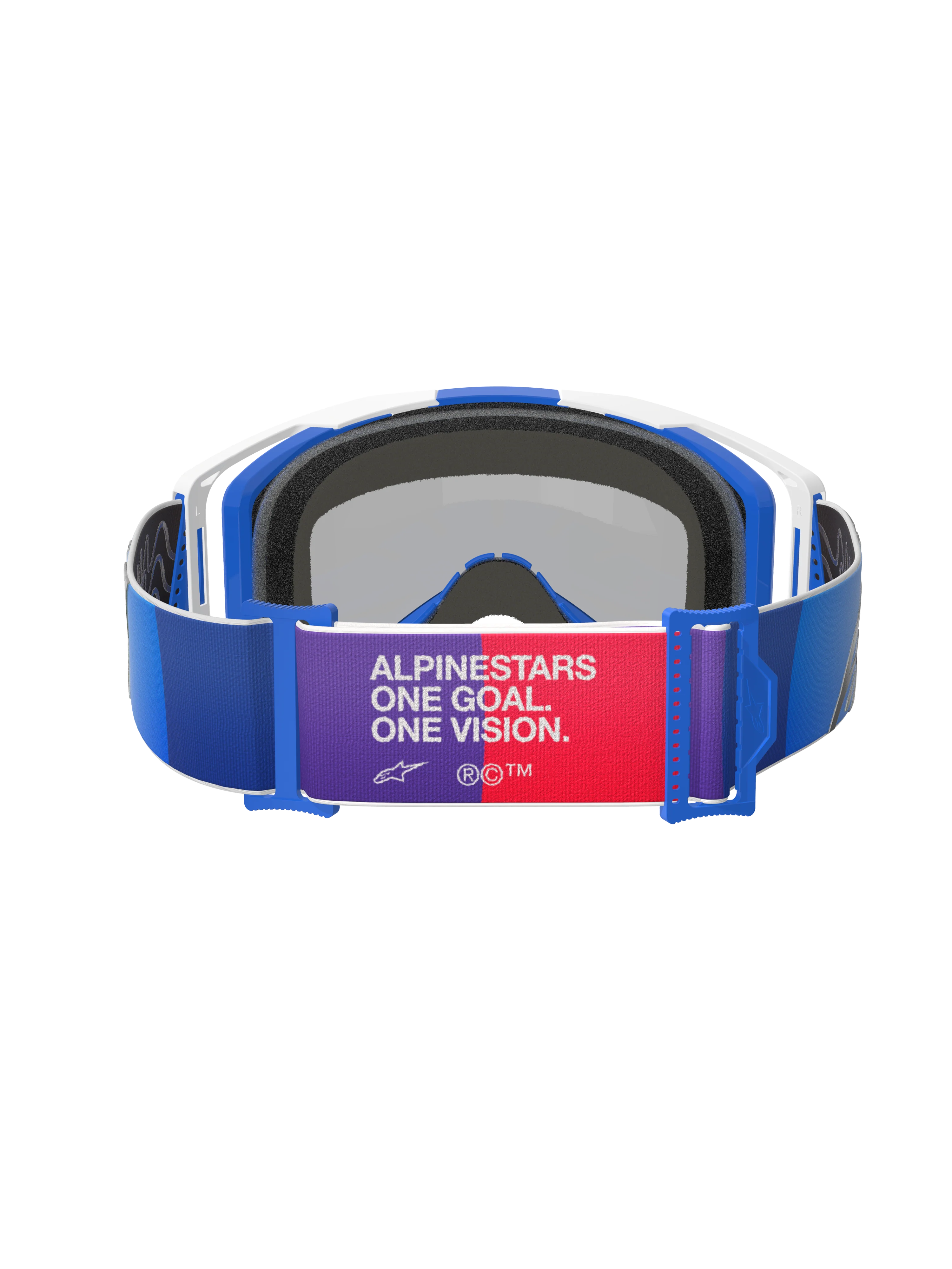 Alpinestars - Vision 8 Corp Blue/White Mirror Lens Goggle - Image 4