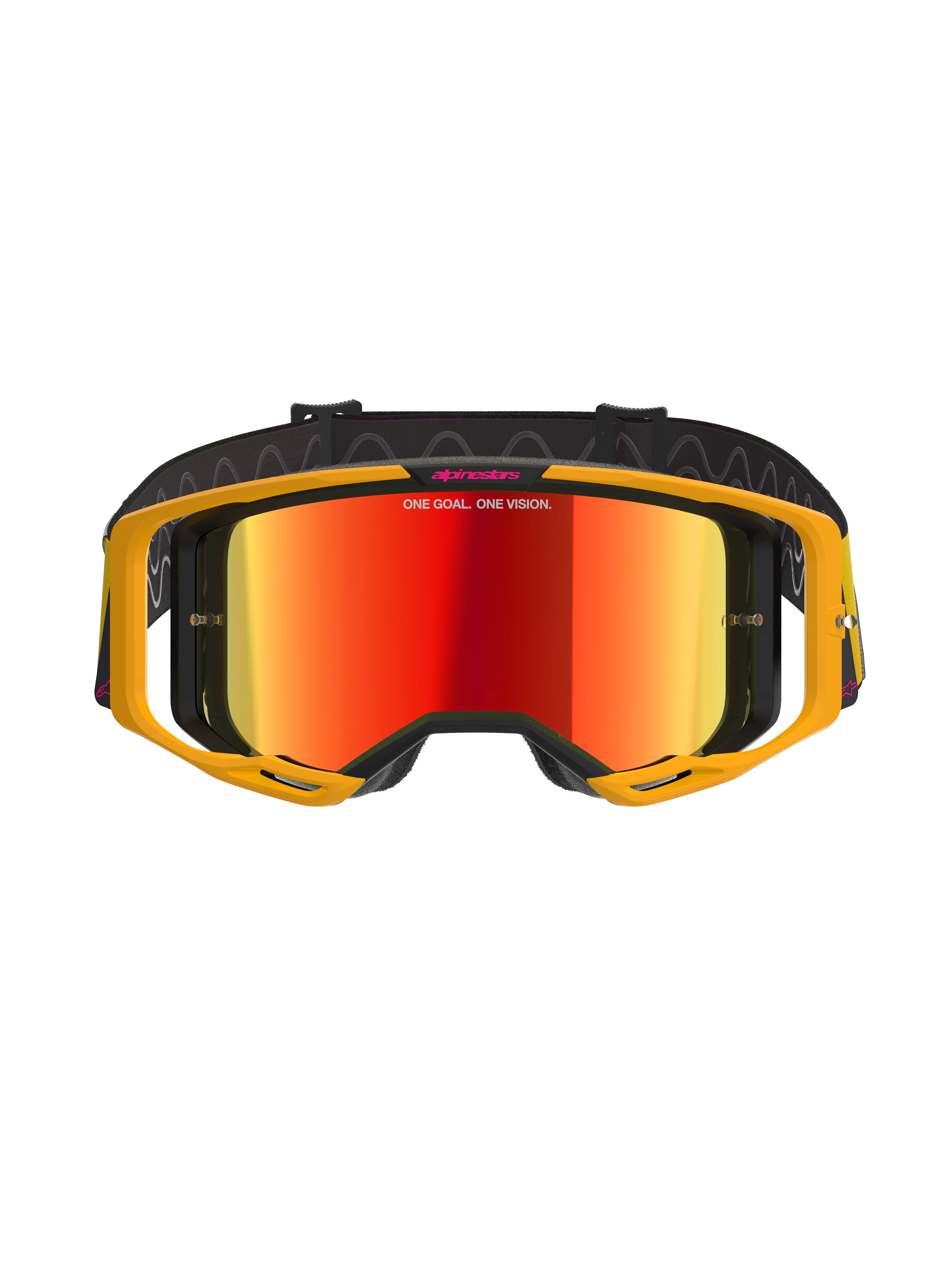 Alpinestars - Vision 8 Corp Yellow/Pink Mirror Lens Goggle - Image 3