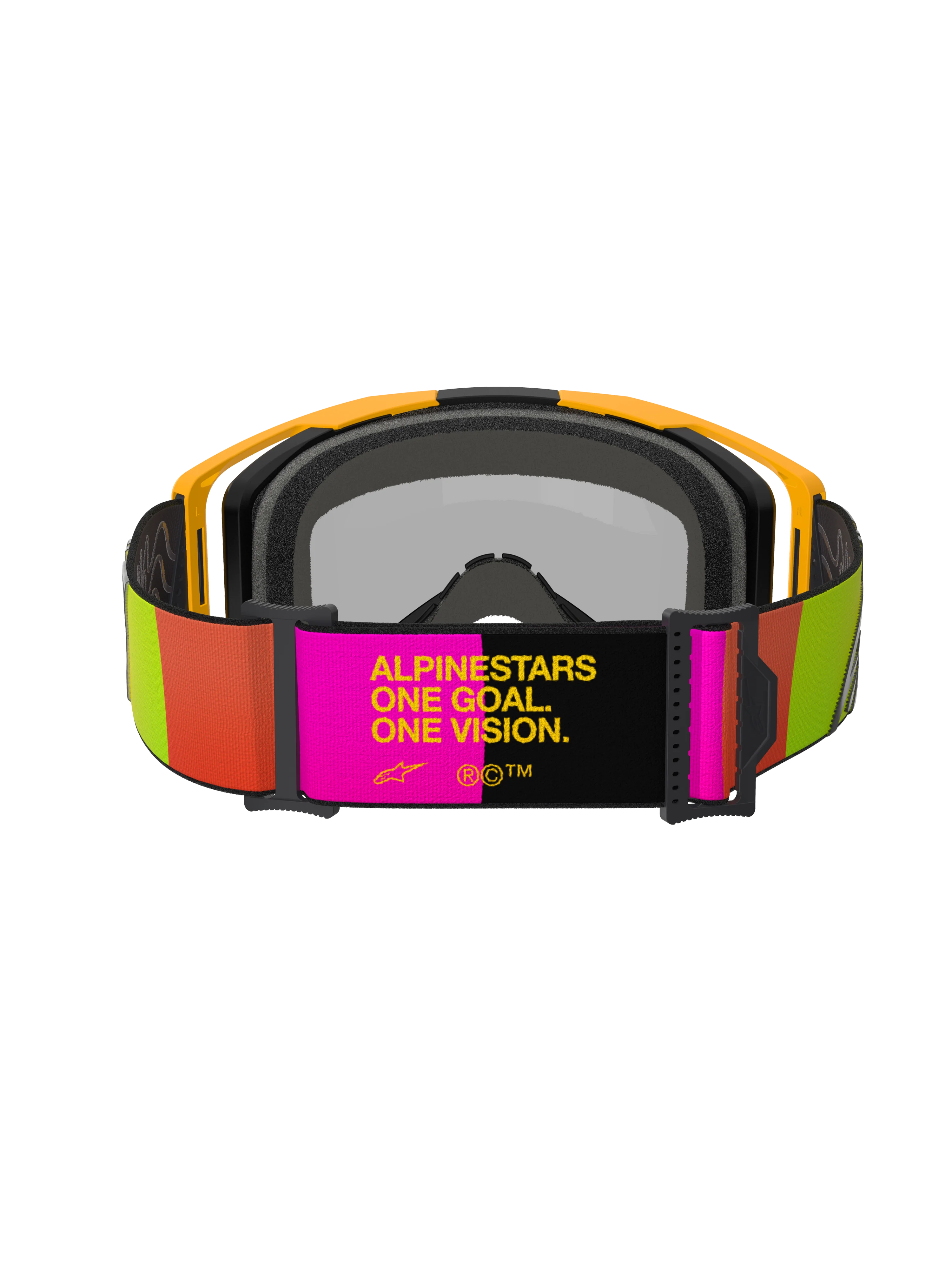 Alpinestars - Vision 8 Corp Yellow/Pink Mirror Lens Goggle - Image 4