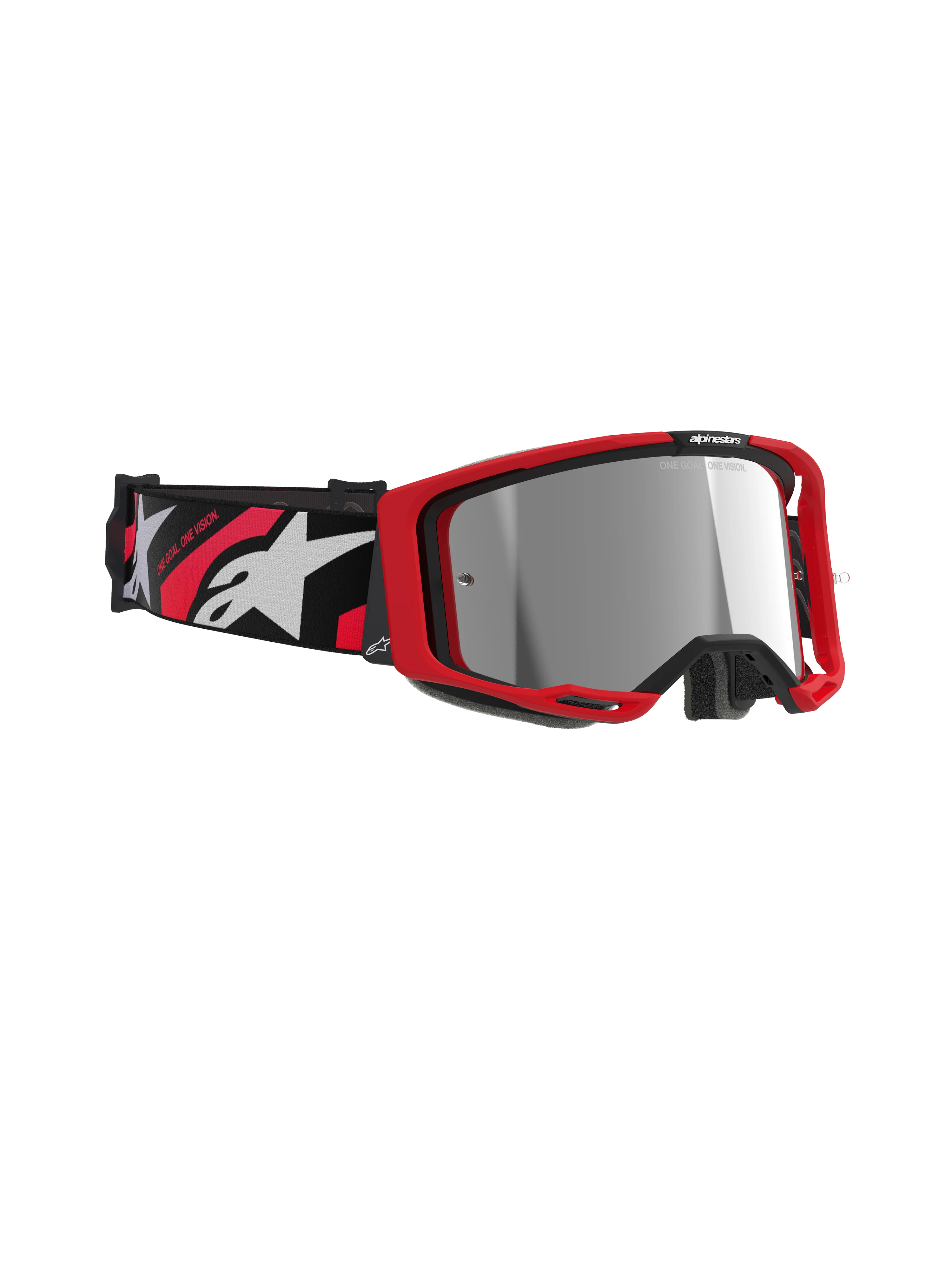 Alpinestars - Vision 8 Luar Red/Black Mirror Lens Goggle - Image 2