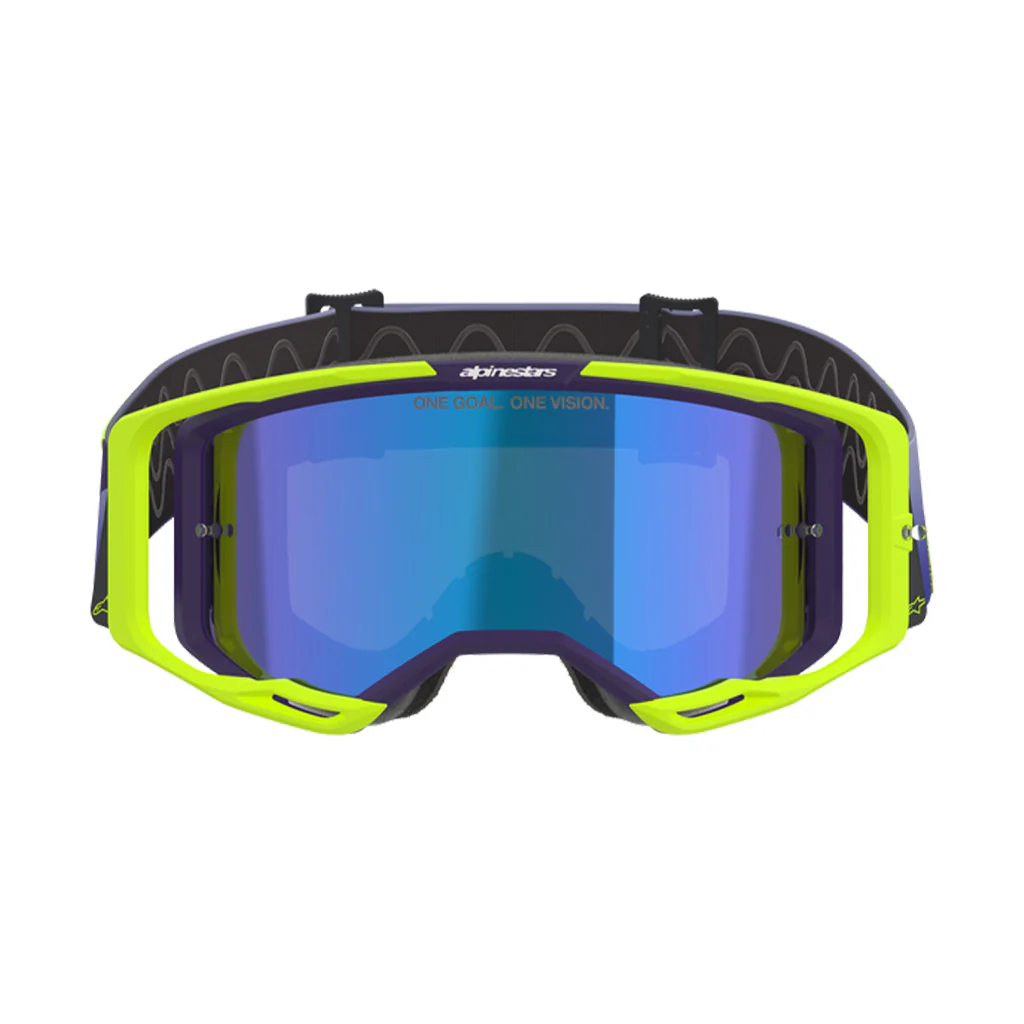 Alpinestars - Vision 8 Purple/Yellow Corp Goggle - Image 4