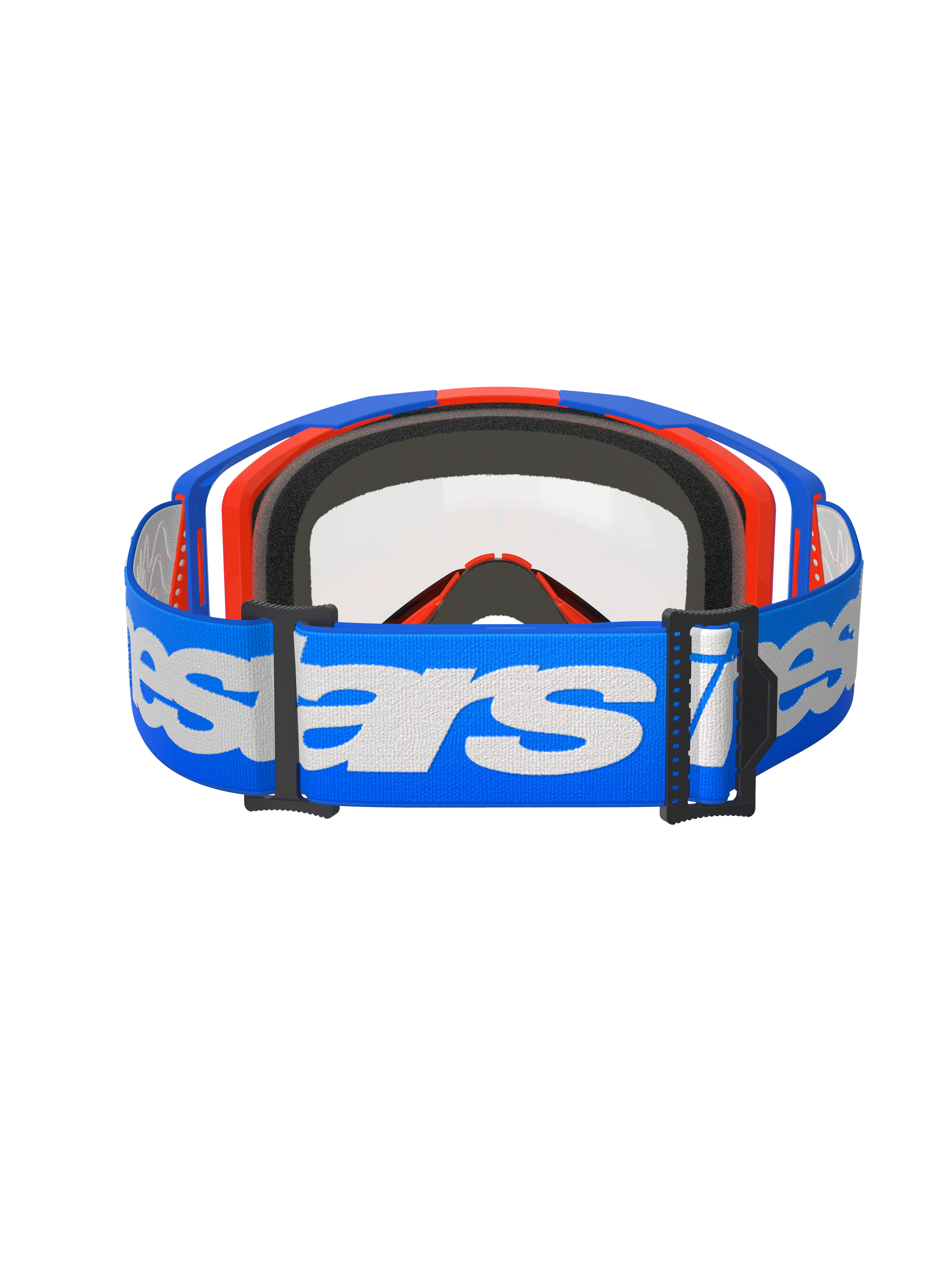 Alpinestars - Vision 8 Wordmark Blue/Orange Dual Pane Lens Goggle - Image 4