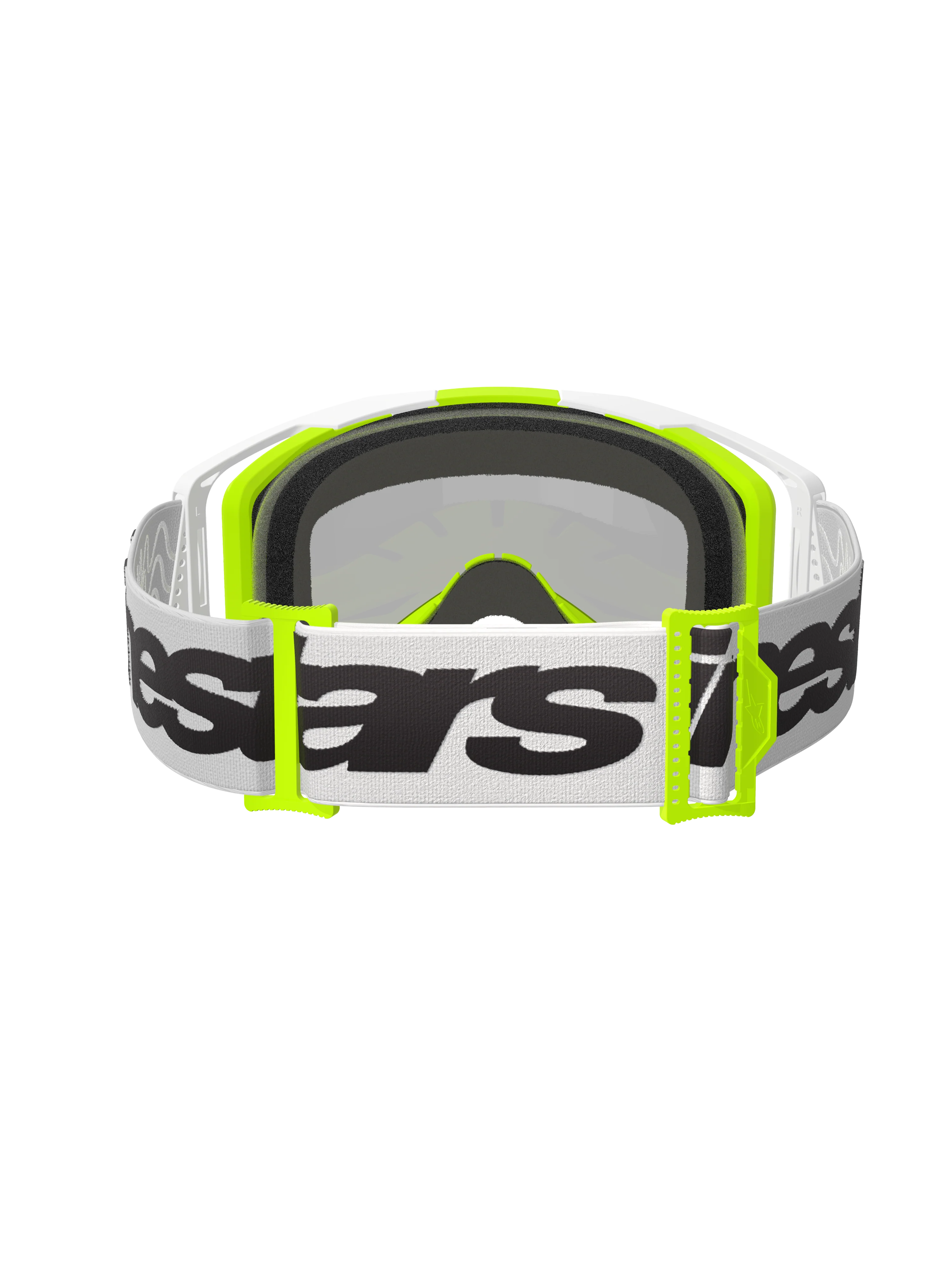 Alpinestars - Vision 8 Wordmark White/Yellow Mirror Lens Goggle - Image 4