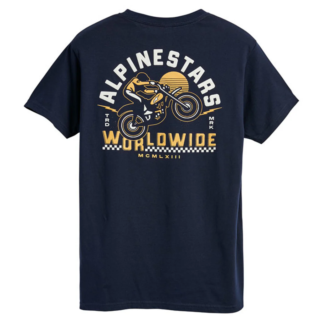 Alpinestars - Weelee Navy/Yellow Tee - Image 2