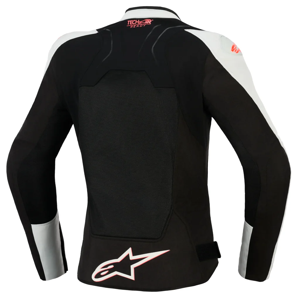 Alpinestars - Womens SMX Air Ice Grey/Black/Coral Jacket - Image 2