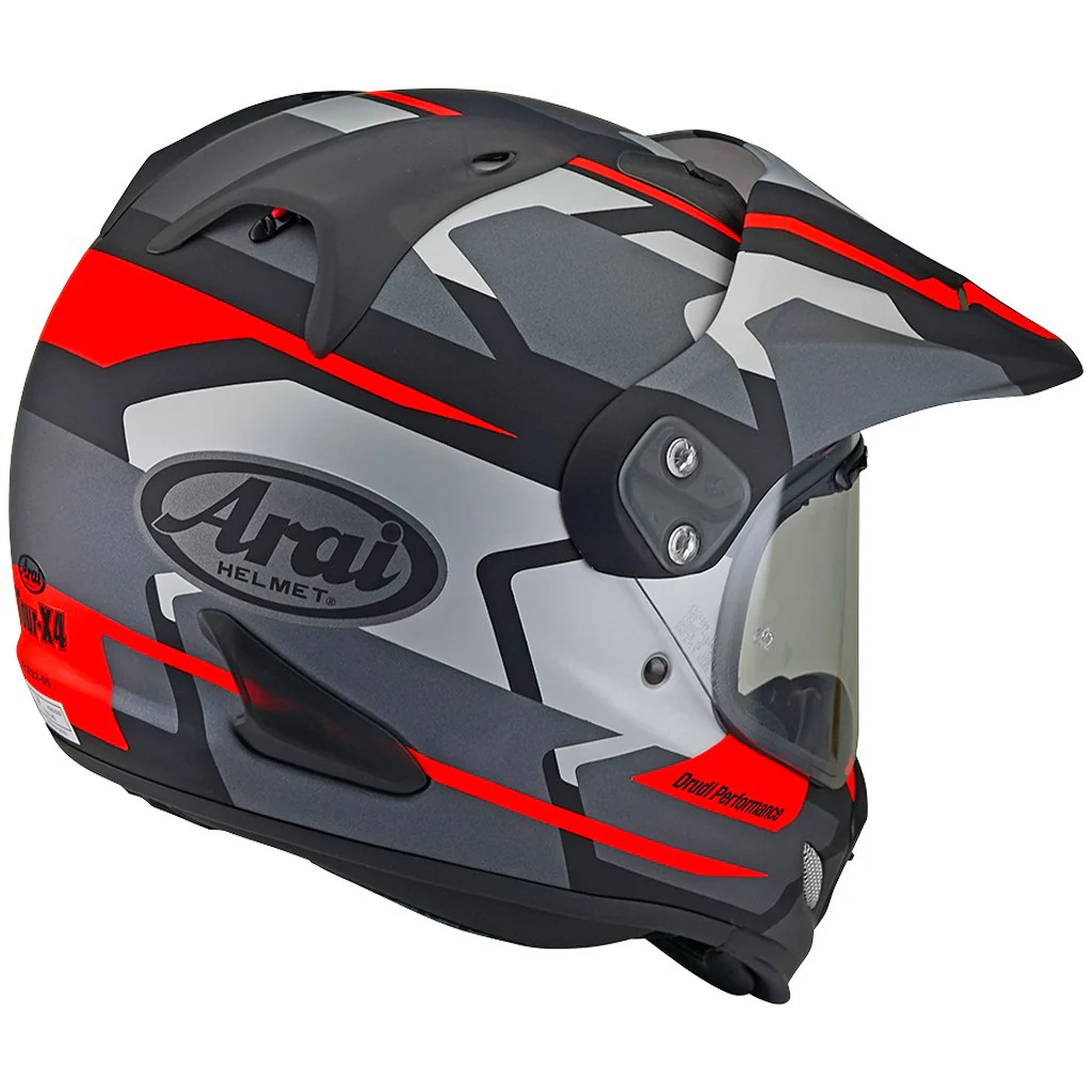 Arai - XD-4 Depart Grey/Orange Adventure Helmet - Image 2