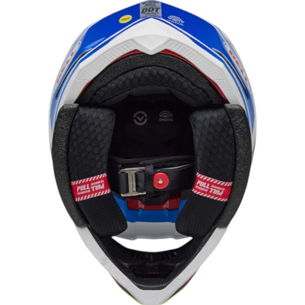 Bell - 2025 Moto 10 Spherical Pro Circuit Blue/White Helmet - Image 5