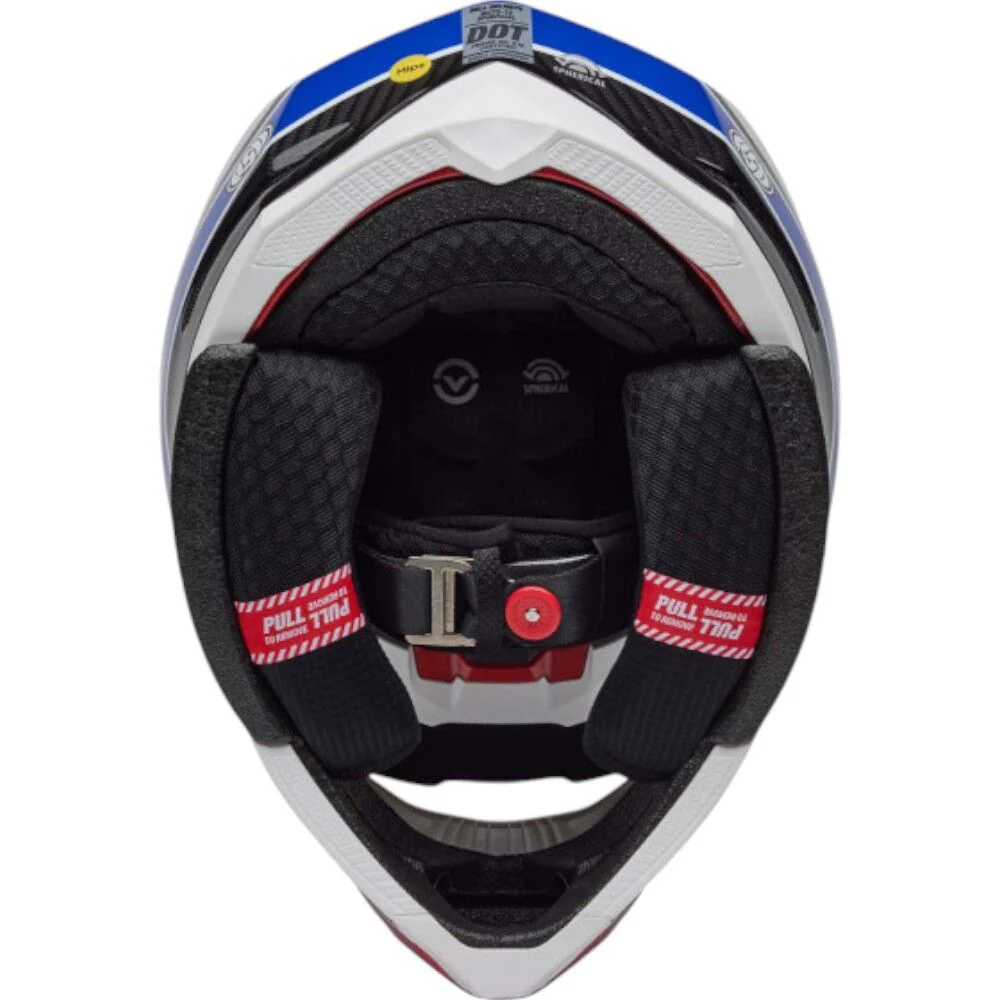 Bell - 2025 Moto 10 Spherical RSD Old Glory Red/Blue Helmet - Image 5