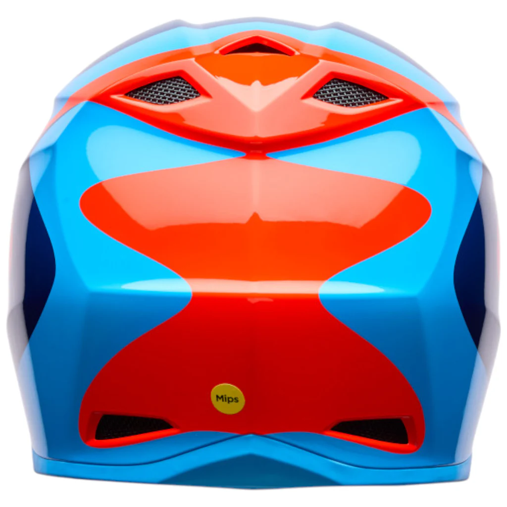 Bell - 2026 Youth MX 10 MIPS Wave Orange/Blue Helmet - Image 3