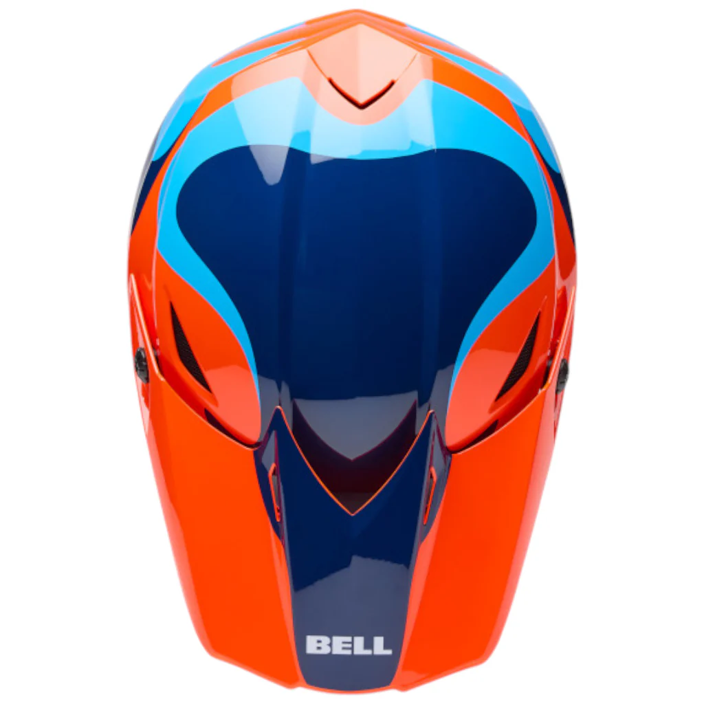 Bell - 2026 Youth MX 10 MIPS Wave Orange/Blue Helmet - Image 4