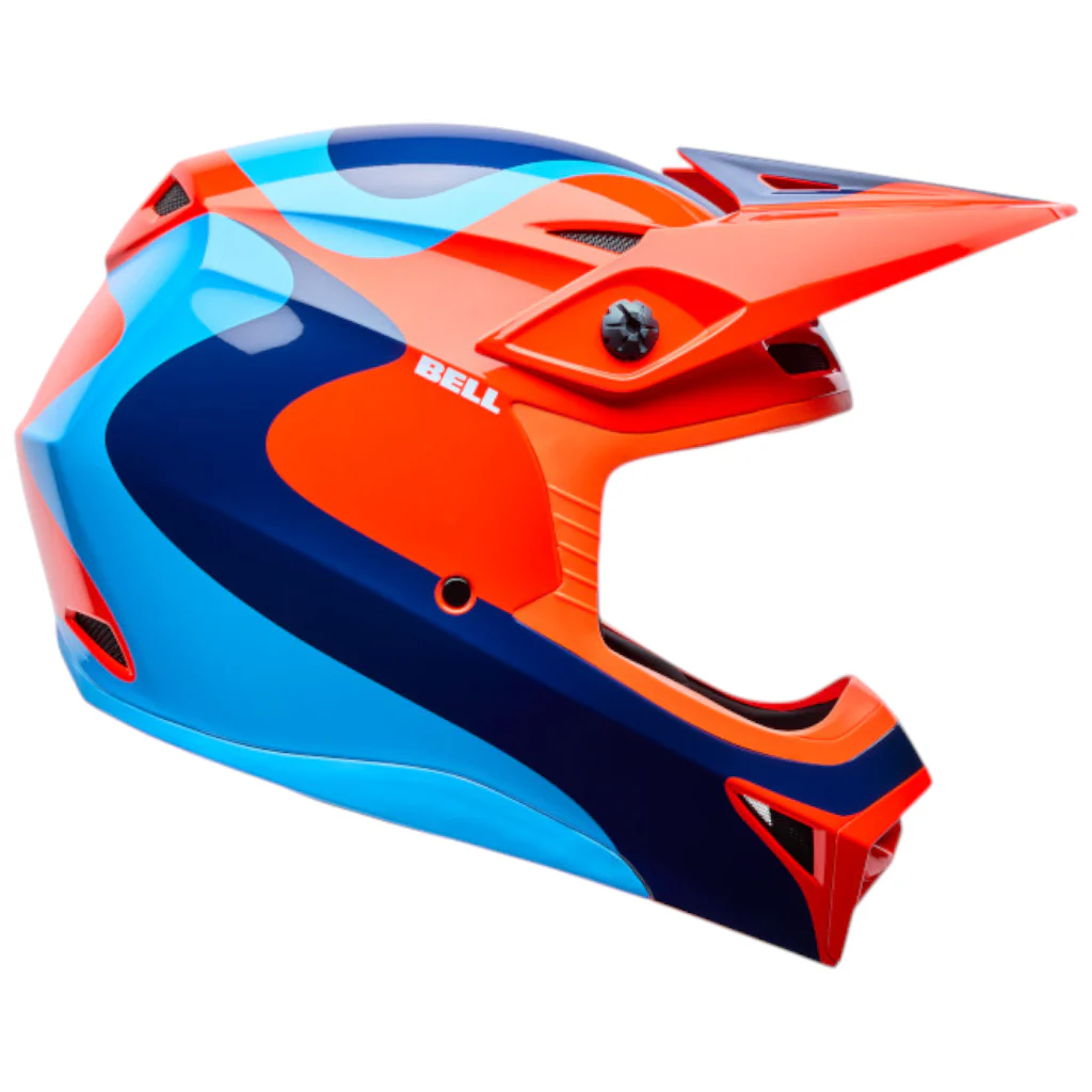 Bell - 2026 Youth MX 10 MIPS Wave Orange/Blue Helmet - Image 6