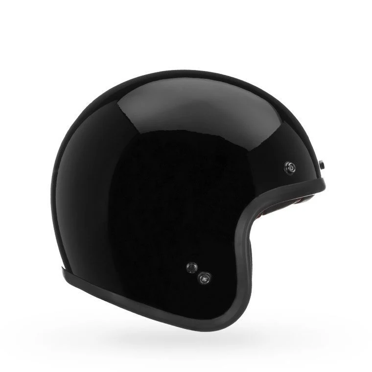 Bell - Custom 500 Gloss Black Open Face Helmet - Image 3