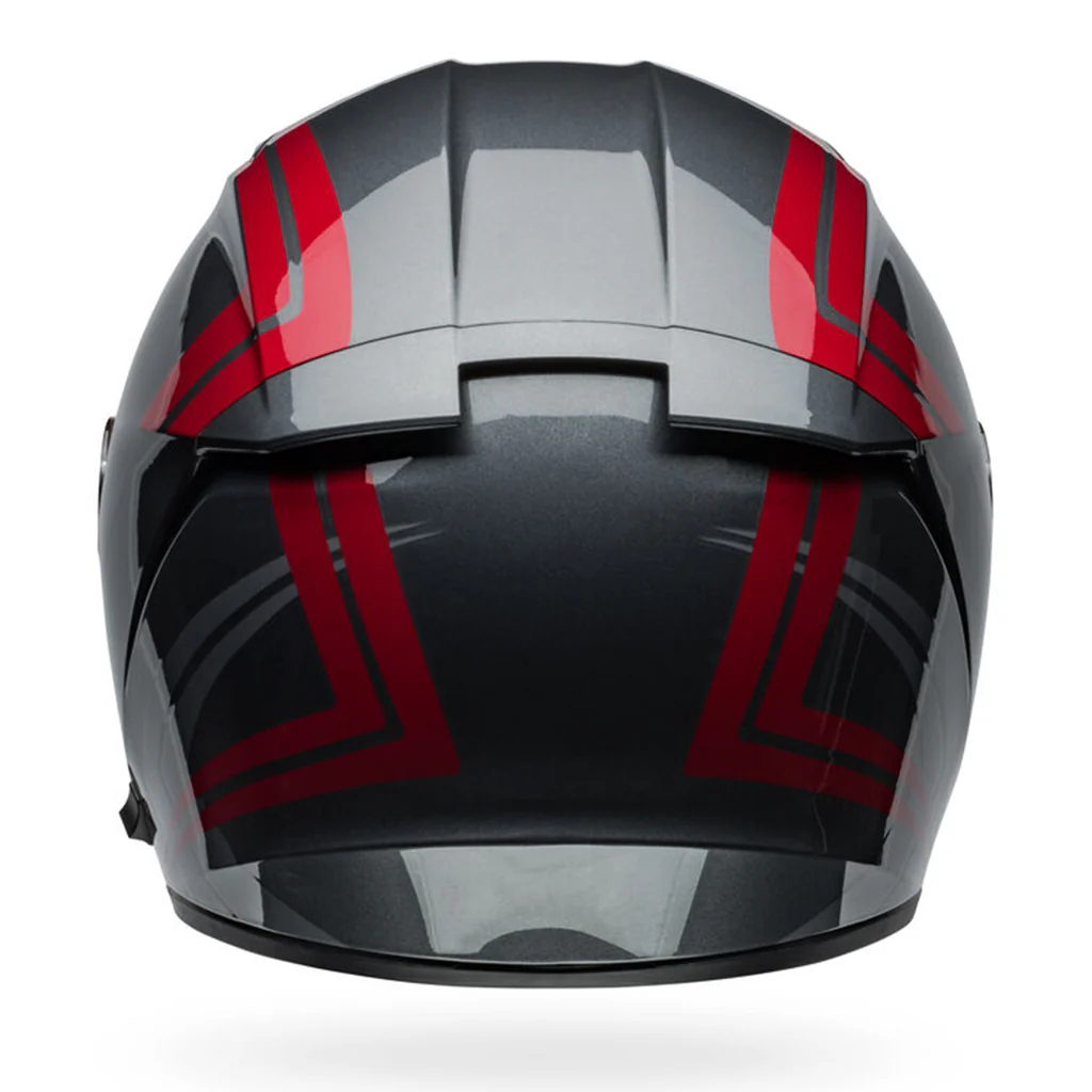 Bell - Lithium Jetstream Gloss Grey/Candy Red Full Face Helmet - Image 5