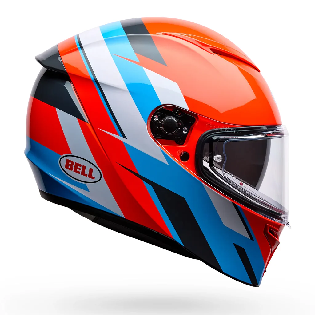 Bell - Lithium Nova Orange/Blue Helmet - Image 2