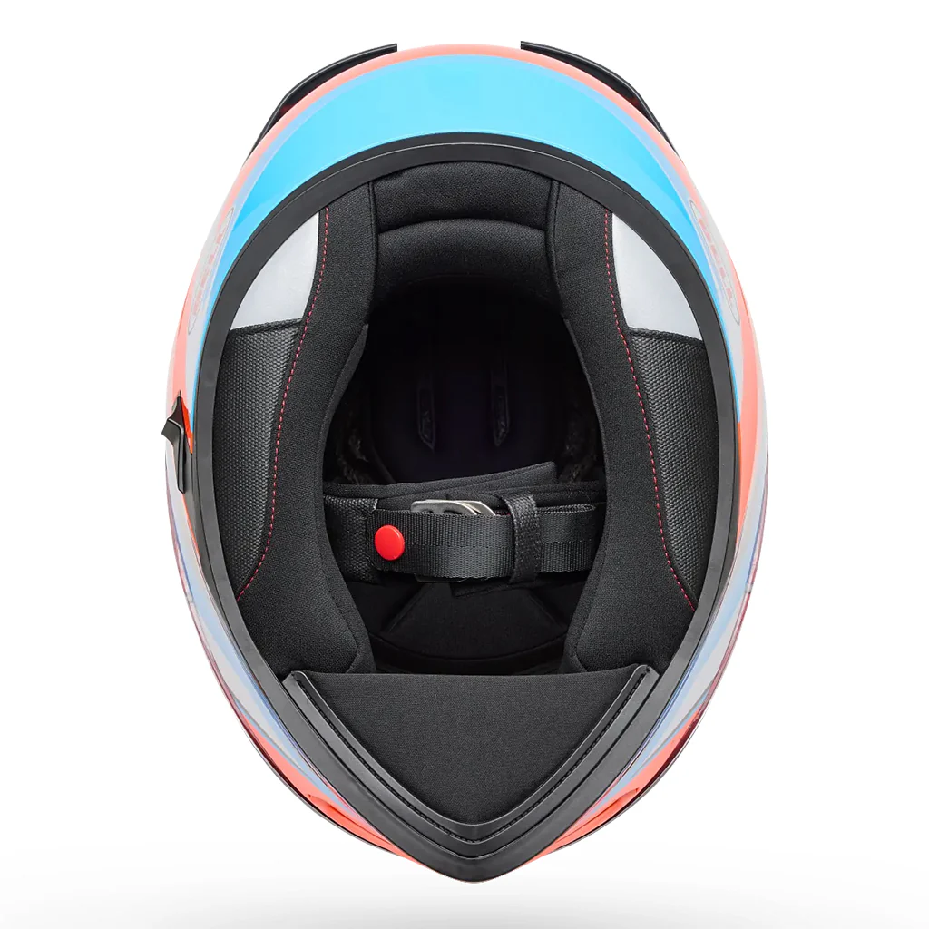 Bell - Lithium Nova Orange/Blue Helmet - Image 6