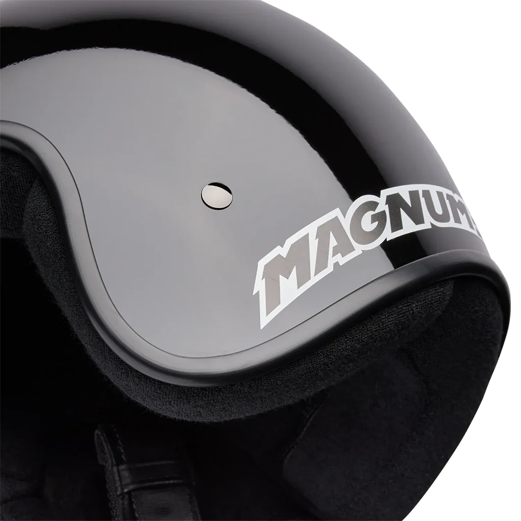 Bell - Magnum Solid Gloss Black Open Face Helmet - Image 6